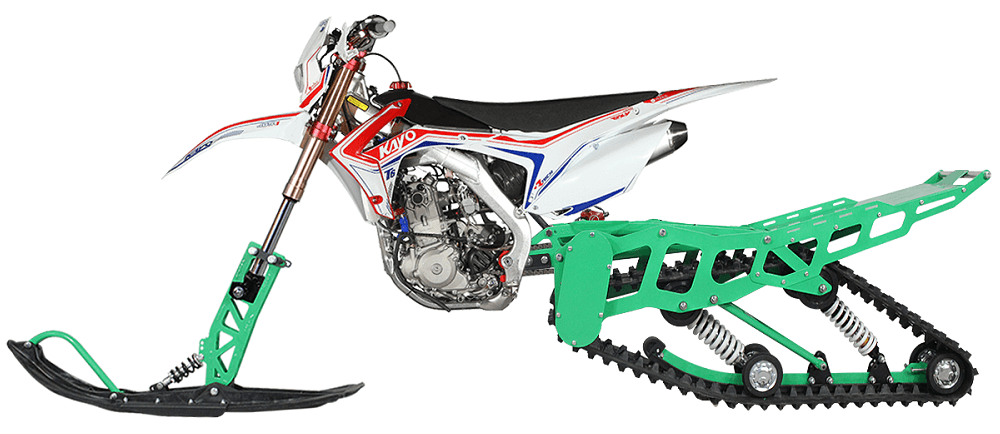 Track kit for KAYO 250cc motorcycles. cm - My, Snowbike, Motocross, Moto, Motorcycles, Video, Longpost