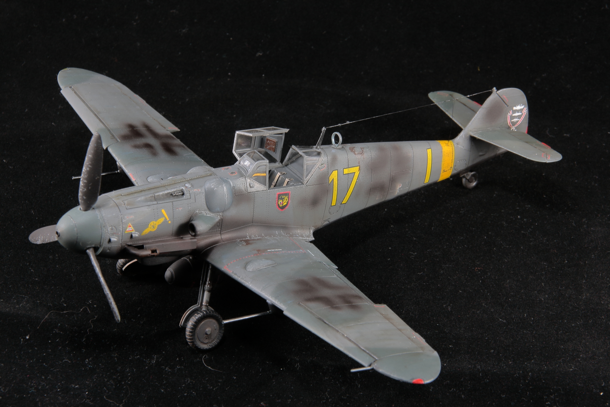 Wild Hogs of the Fire Ring - My, Aviation, The Second World War, Airplane, Stand modeling, Bf109, Messerschmitt, Airbrush, Longpost