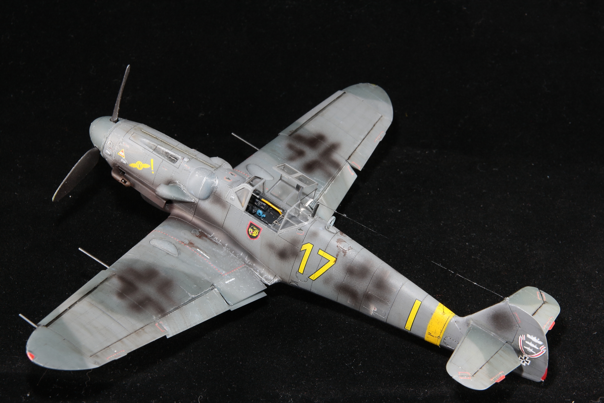 Wild Hogs of the Fire Ring - My, Aviation, The Second World War, Airplane, Stand modeling, Bf109, Messerschmitt, Airbrush, Longpost