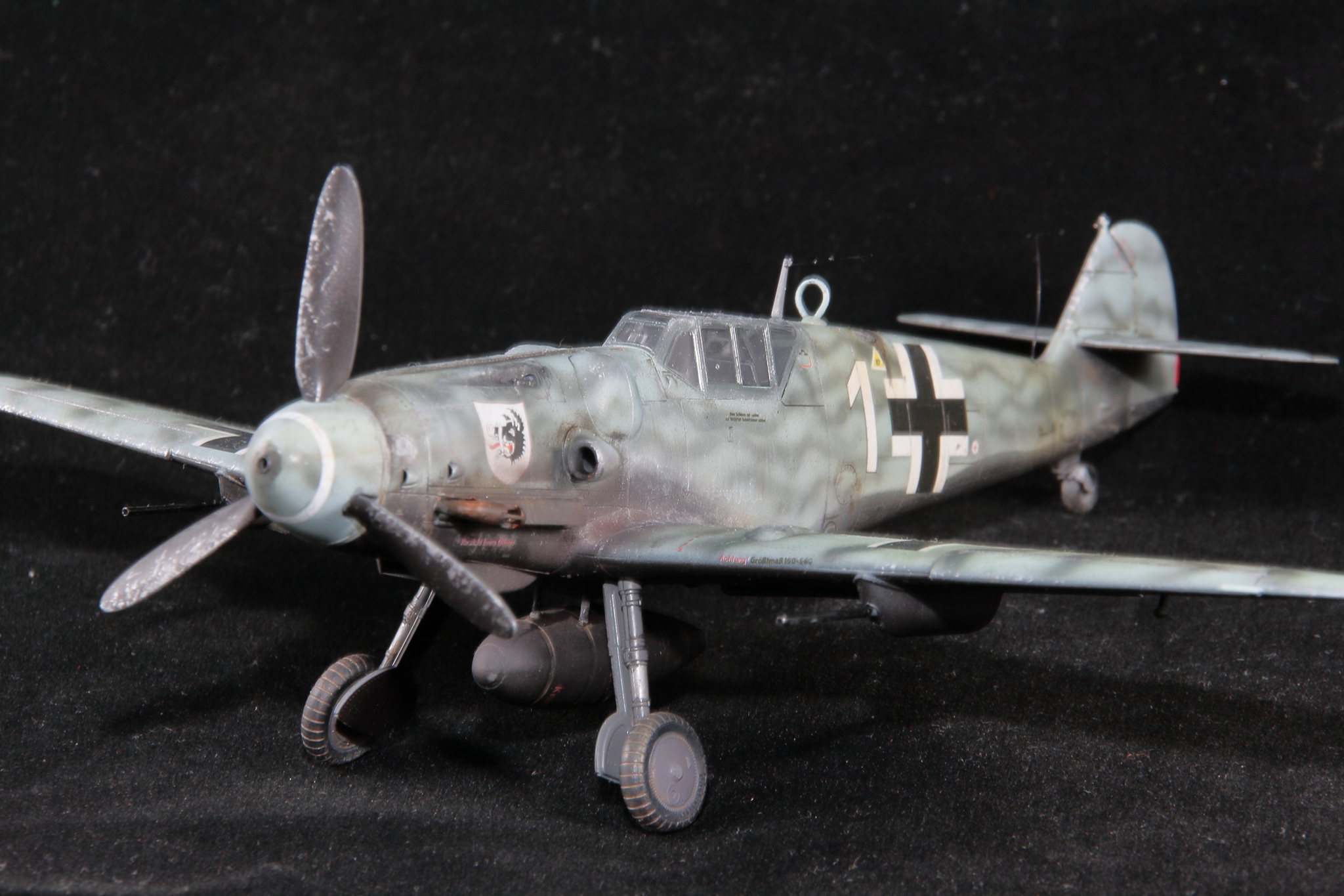 Wild Hogs of the Fire Ring - My, Aviation, The Second World War, Airplane, Stand modeling, Bf109, Messerschmitt, Airbrush, Longpost