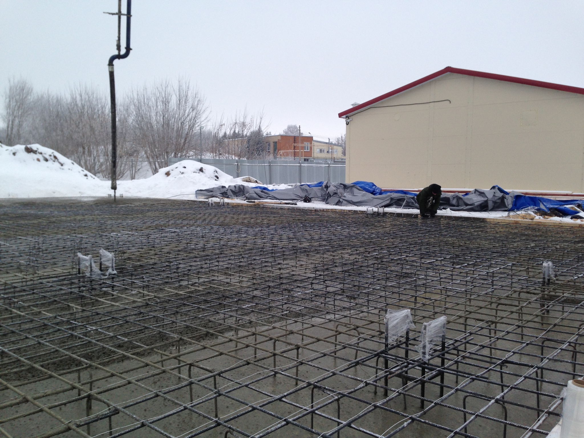 Foundation in winter. What can happen at - 30°C. The heating failed, and concrete was ordered for 1 million rubles. - PART 2 - My, Building, Longpost, Concrete, Installation, Design, Help, Work, Interesting