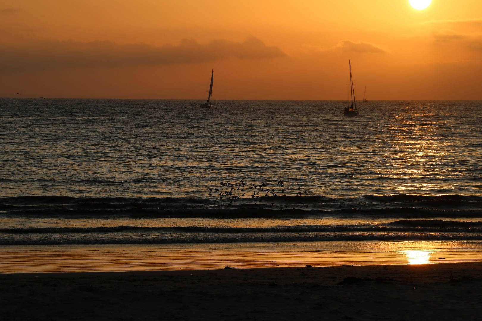 Venice Beach (Beach in Los Angeles) - My, Los Angeles, Beach, Sunset, Pacific Ocean, Longpost