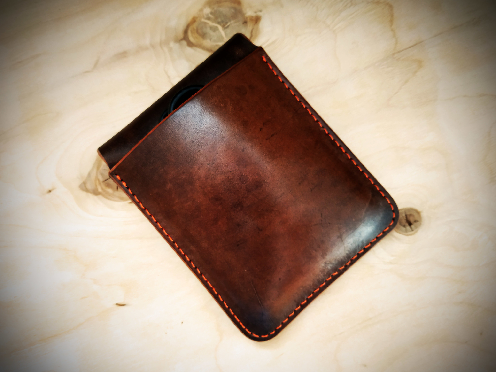 Genuine leather case for HDD - My, With your own hands, Handmade, Leather, Needlework without process, Longpost, Leather products, Leather craft, Leather case