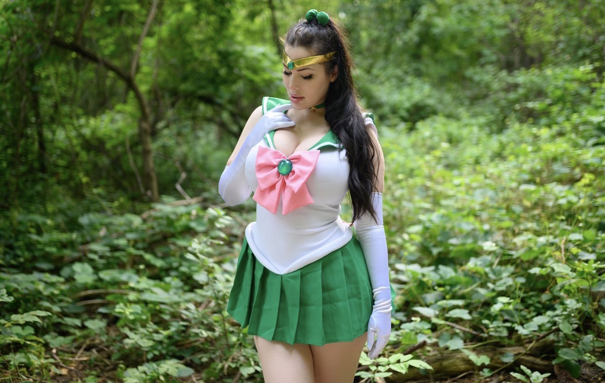 Силикон или своё? - NSFW, Девушки, Эротика, Сиськи, Косплей, Sailor Jupiter, Veronika Black, Длиннопост