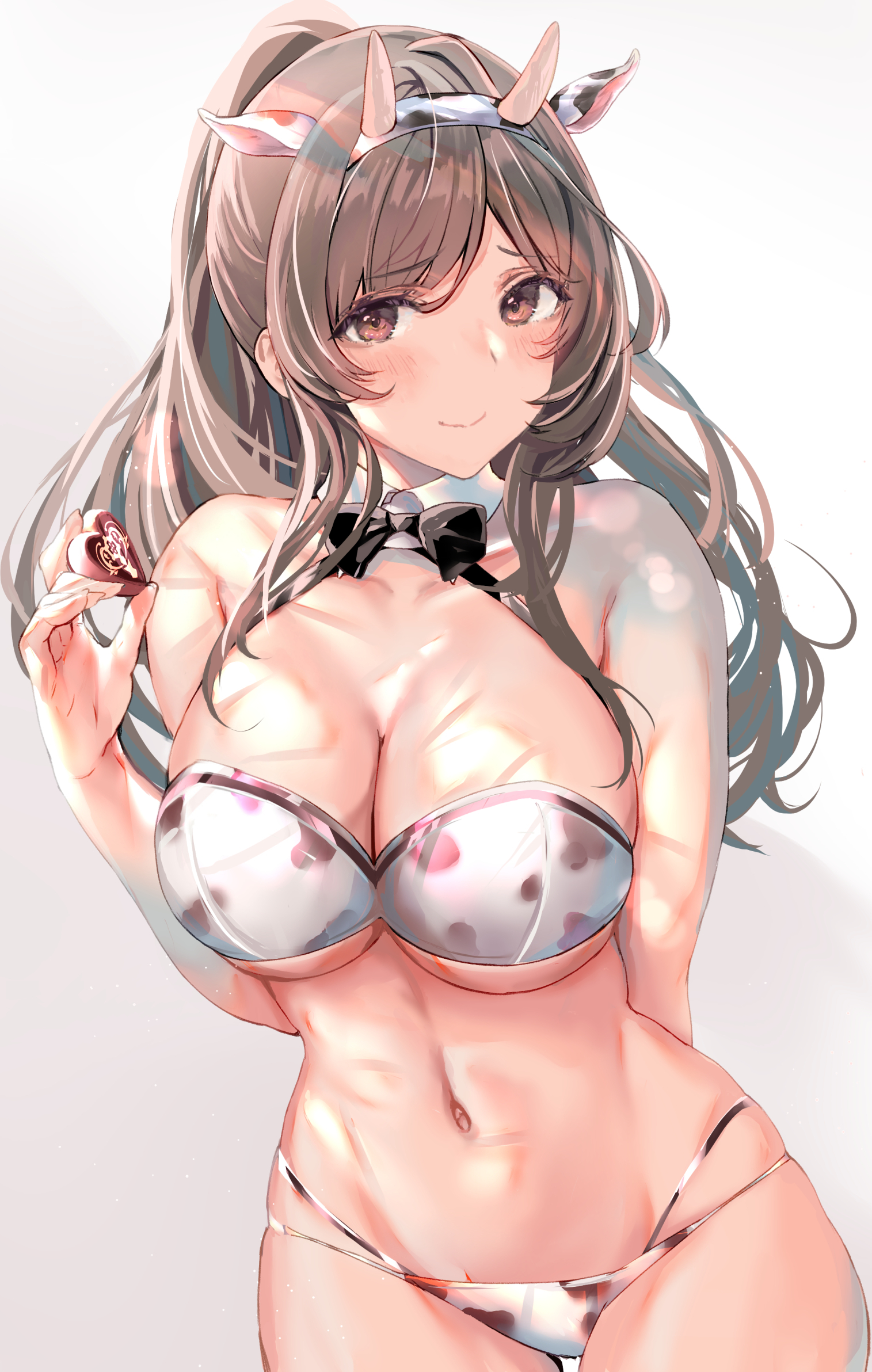 Tsukioka Kogane - NSFW, Аниме, Anime Art, Idolmaster, Idolmaster shiny colors, Kogane Tsukioka, Cowsuit, Грудь