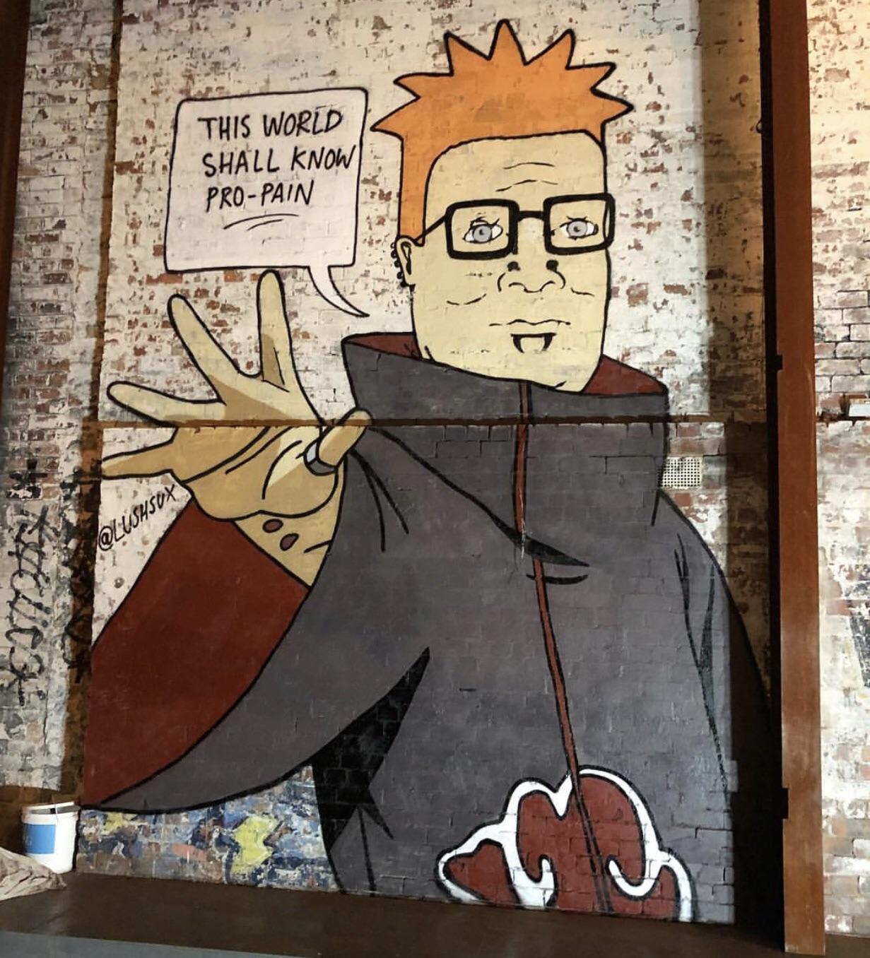 This world shall know PRO-PAIN - King of Hill, Naruto, Graffiti, Art, King of the hill