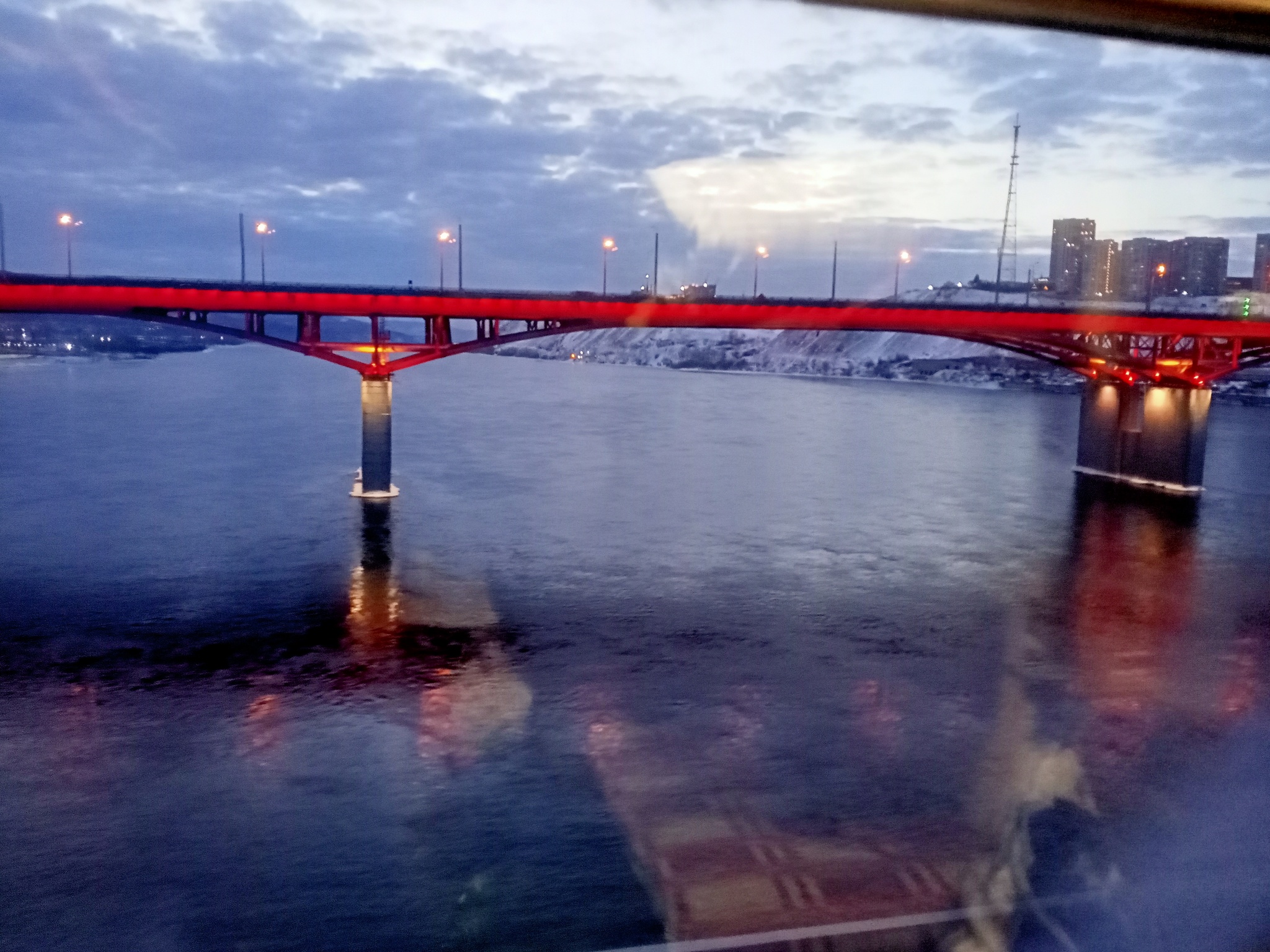 Bridge over the Yenisei - My, Road, Yenisei, Travel in Russia, The photo