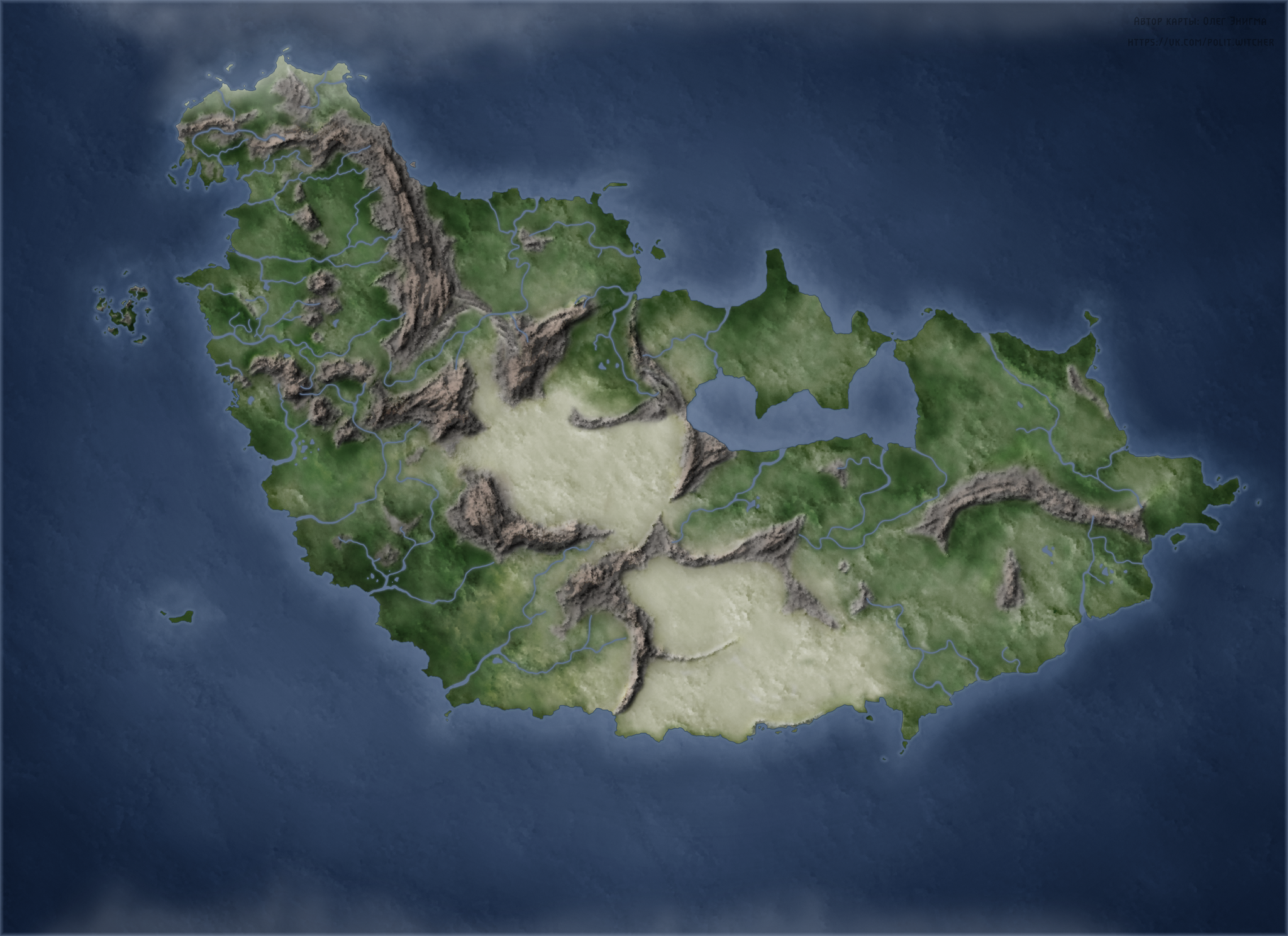 The Witcher World Political Map - My, Witcher, The Witcher 3: Wild Hunt, Temeria, Nilfgaard, Cintra, Redania, Korat, Toussaint, Rivia, Brokilon, Skellige, Andrzej Sapkowski, Longpost