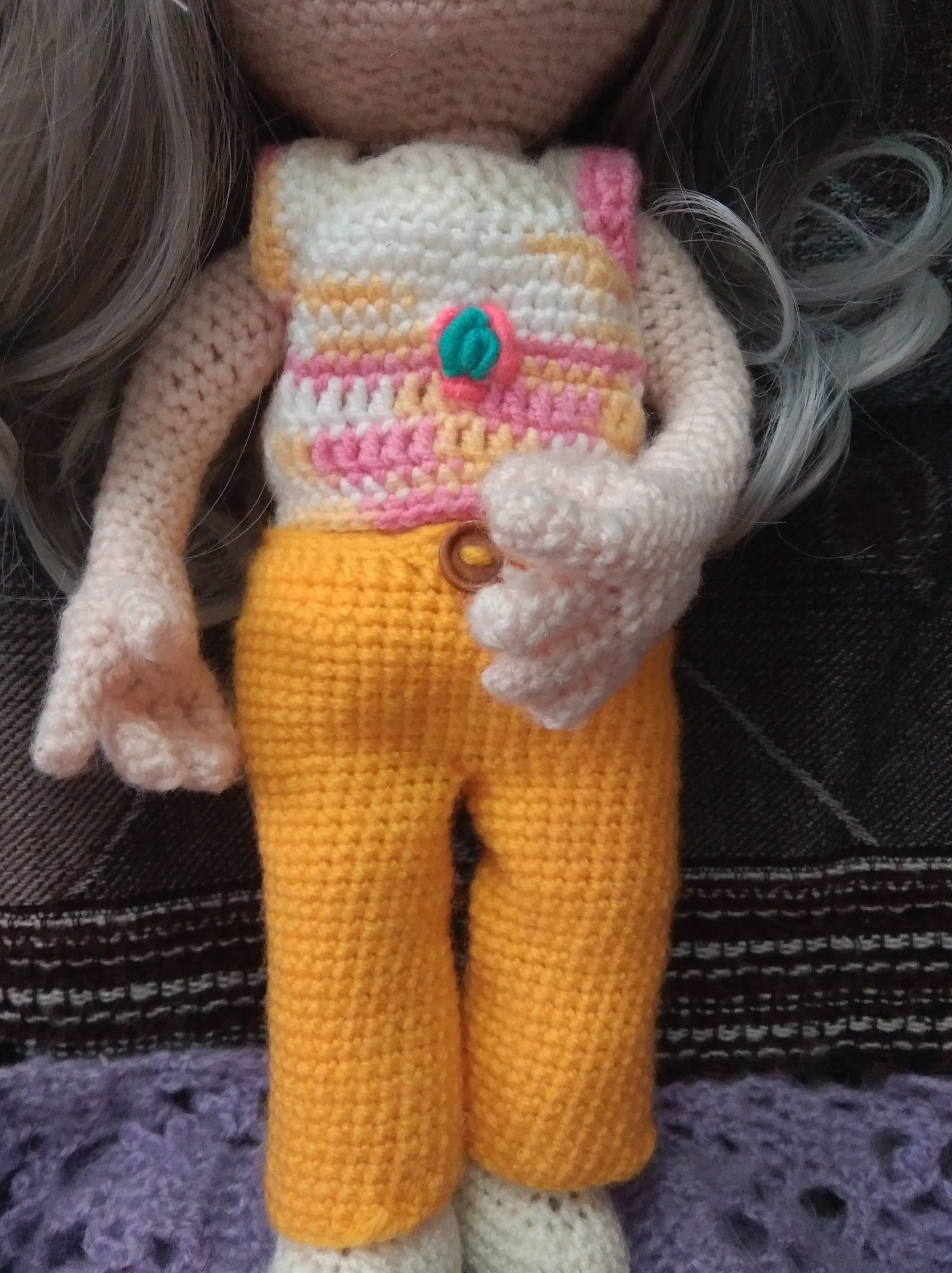 Interior dolls - My, Doll, Knitted toys, Crochet, Hobby, Interior doll, Knitting, Frame dolls, Handmade dolls, Longpost, With your own hands, Needlework without process