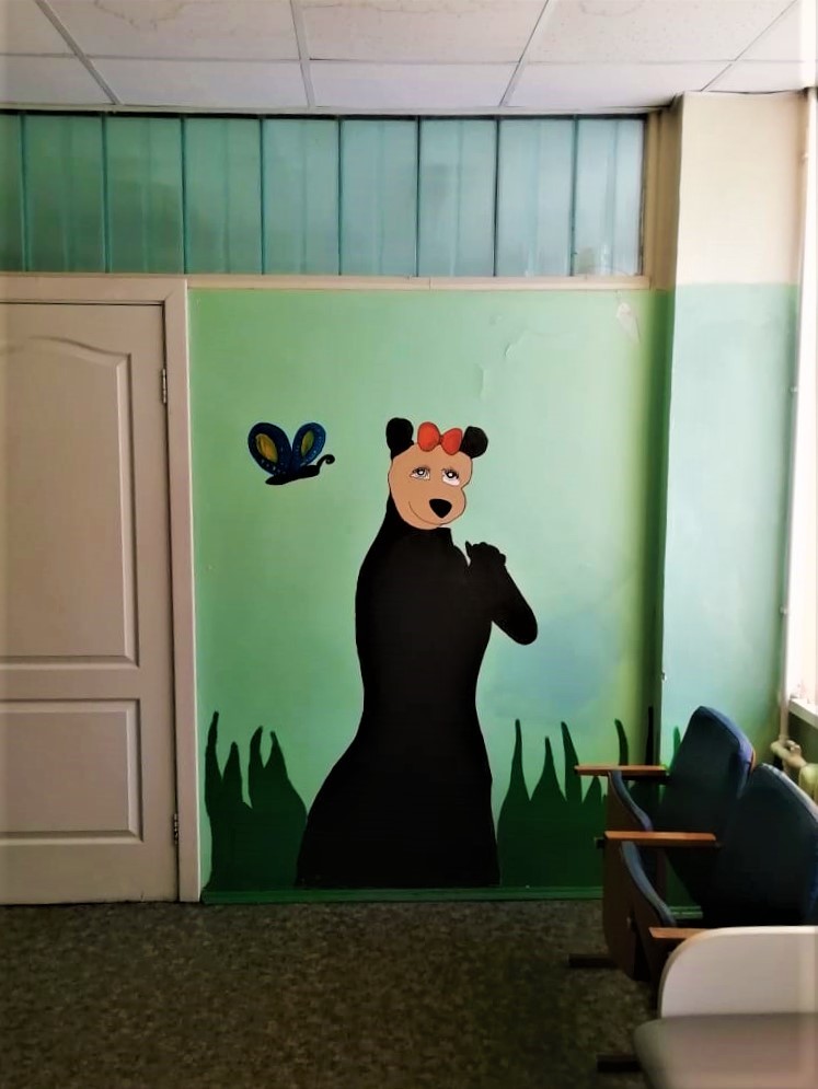 A sad children's clinic in Noginsk - My, Laughter (reaction), Longpost, Noginsk, Masha and the Bear