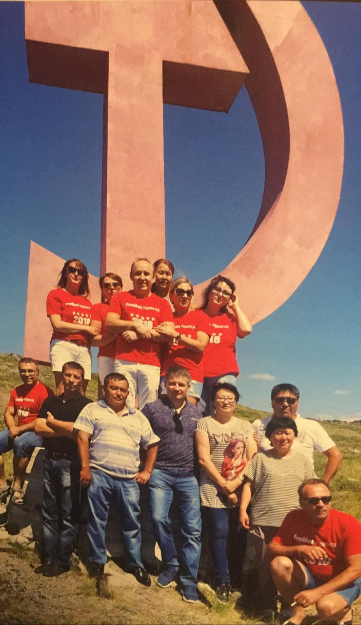 Residents of a village in the Karaganda region are saving a symbol from the times of the USSR - Kazakhstan, Monument, the USSR, Story, Video, Longpost, Hammer and sickle