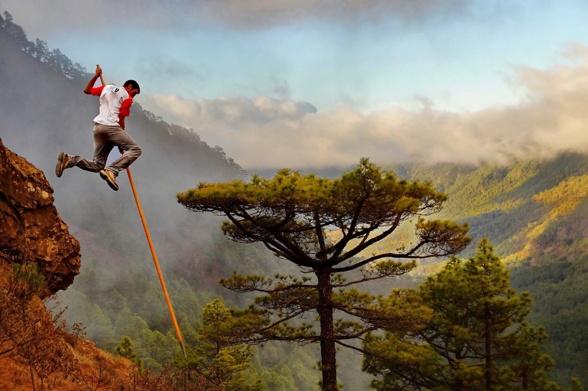 El salto del pastor or shepherd's leap - Pole, Canary Islands, Story, Sport, Video, Longpost