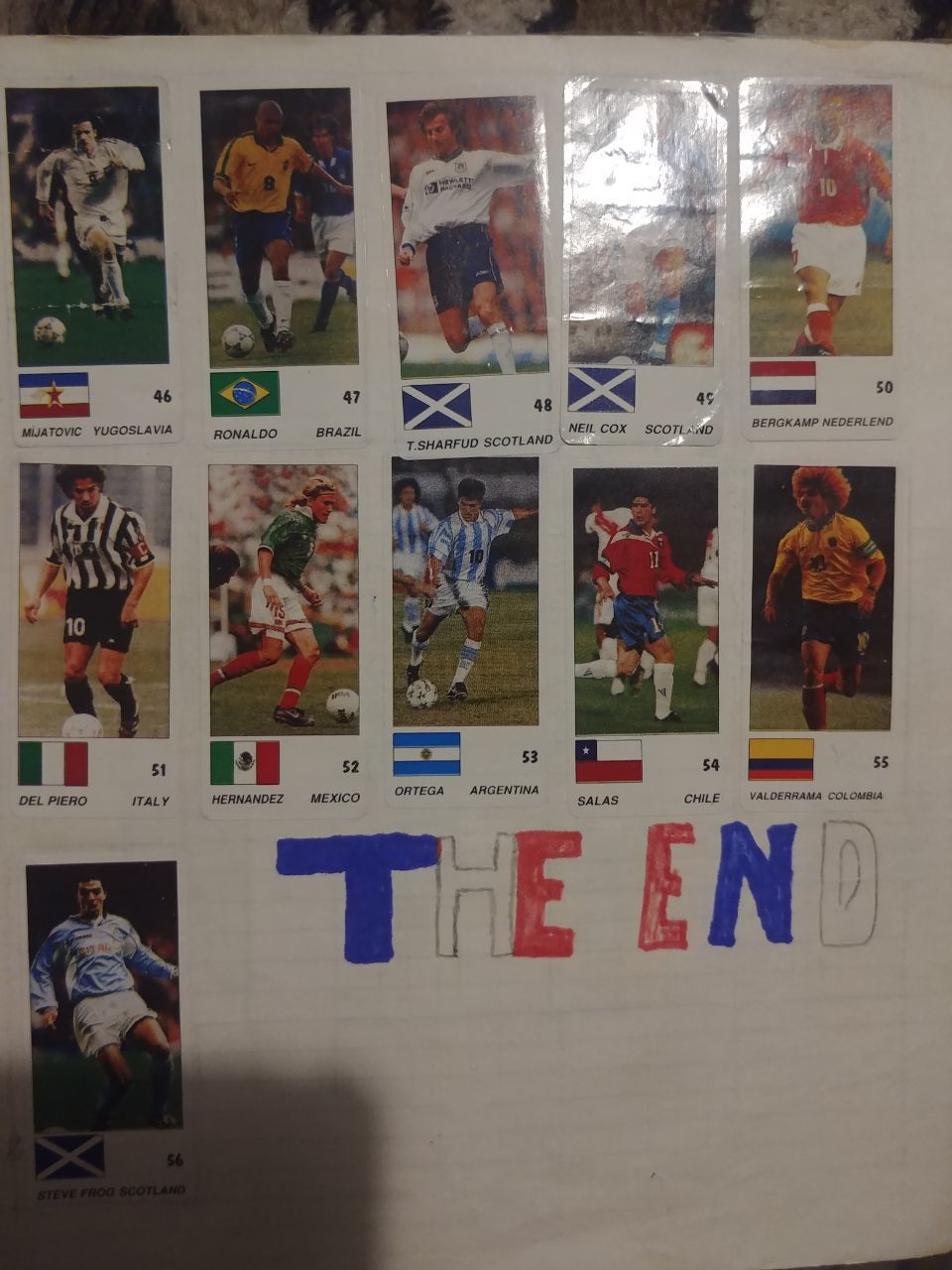 Hello from the late 90s - My, Football, Sticker, Collection, Childhood, Stickers, Longpost