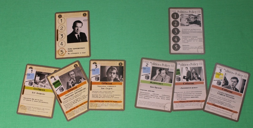 Watergate. - My, Watergate, Board games, Overview, Rules, Opinion, Let-play, Расследование, Clues, , Initiative, Position, Token, Marker, USA, Politics, Duel, Court, Richard Nixon, Impeachment, The president, Video, Longpost