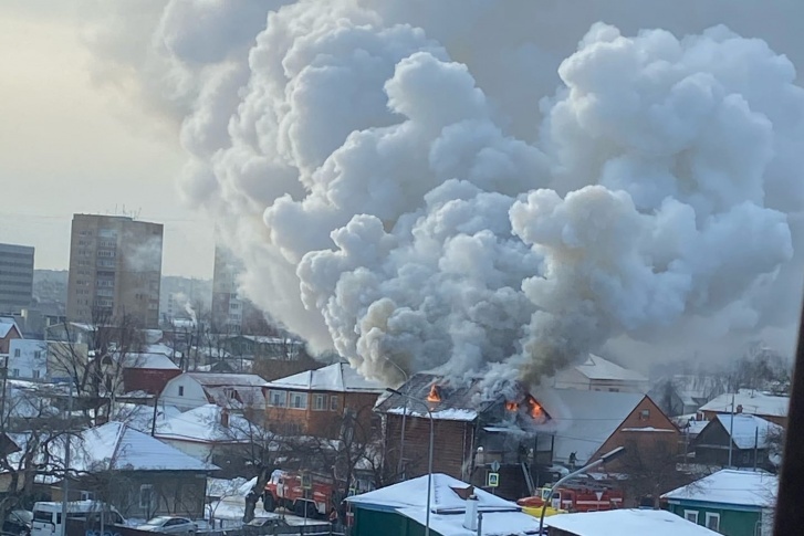 Скажи-ка дядя ведь недаром Тюмень спаленная пожаром - Моё, Тюмень, Пожар, МЧС, Видео