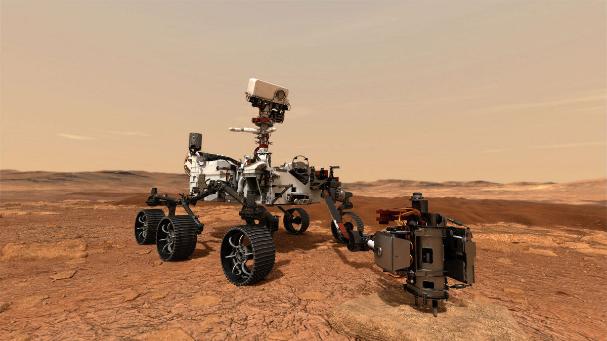 On the dusty roads of distant planets - Mars, Space, Video, Landing, Rover, Perseverance