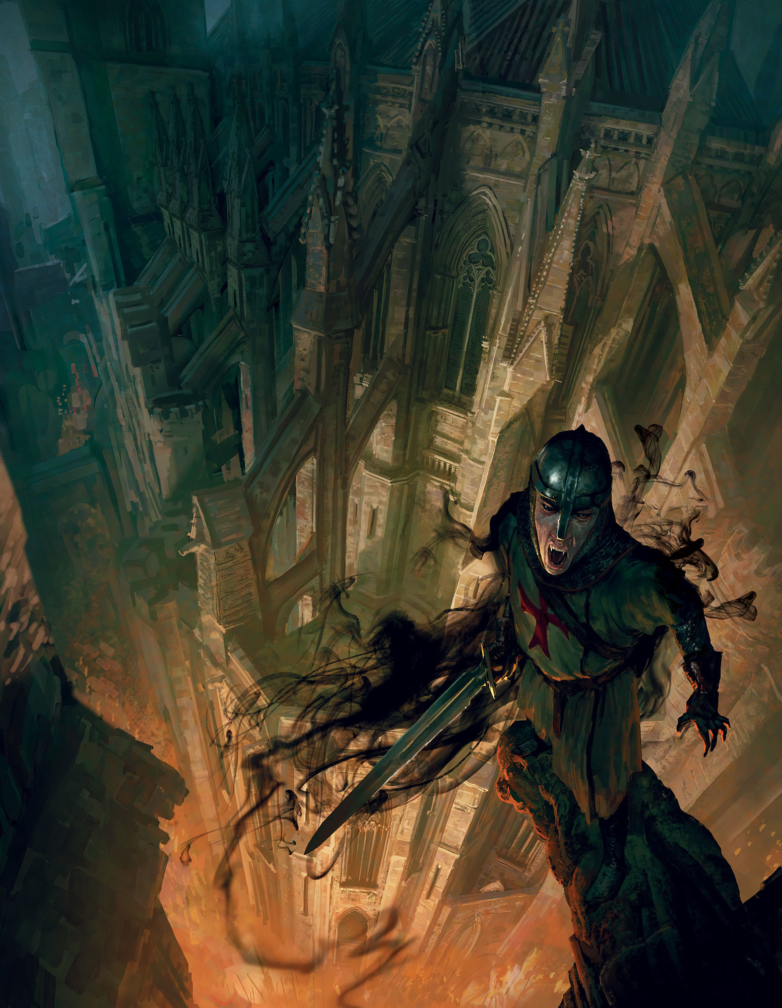 France at night - Art, Images, Vampires, Vampire: The Masquerade, Dark Ages, Marc Simonetti