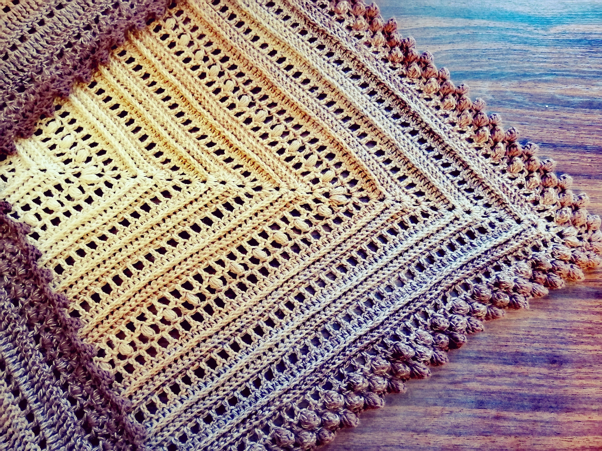 My chocolate is ready) - My, Knitting, Shawl, Crochet, Longpost