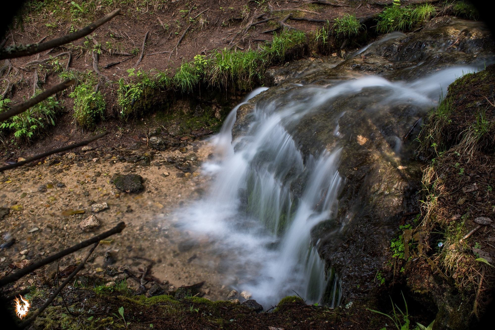 A couple of days in May - Cow Summer Residence, Vashanovskie Quarries and Rattles Waterfall - My, Kaluga region, Tula region, Waterfall, Stork, May, Caves, Quarry, Longpost