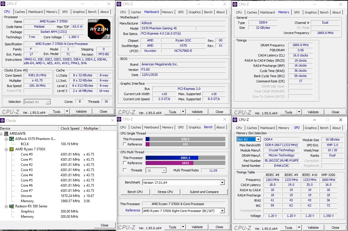 Stable Overclocking of Ryzen 7-3700x on ASRock-x570 PhantomGaming4S For a home PC in the air! - My, Overclockers, AMD ryzen, Accelerate your computer, Longpost