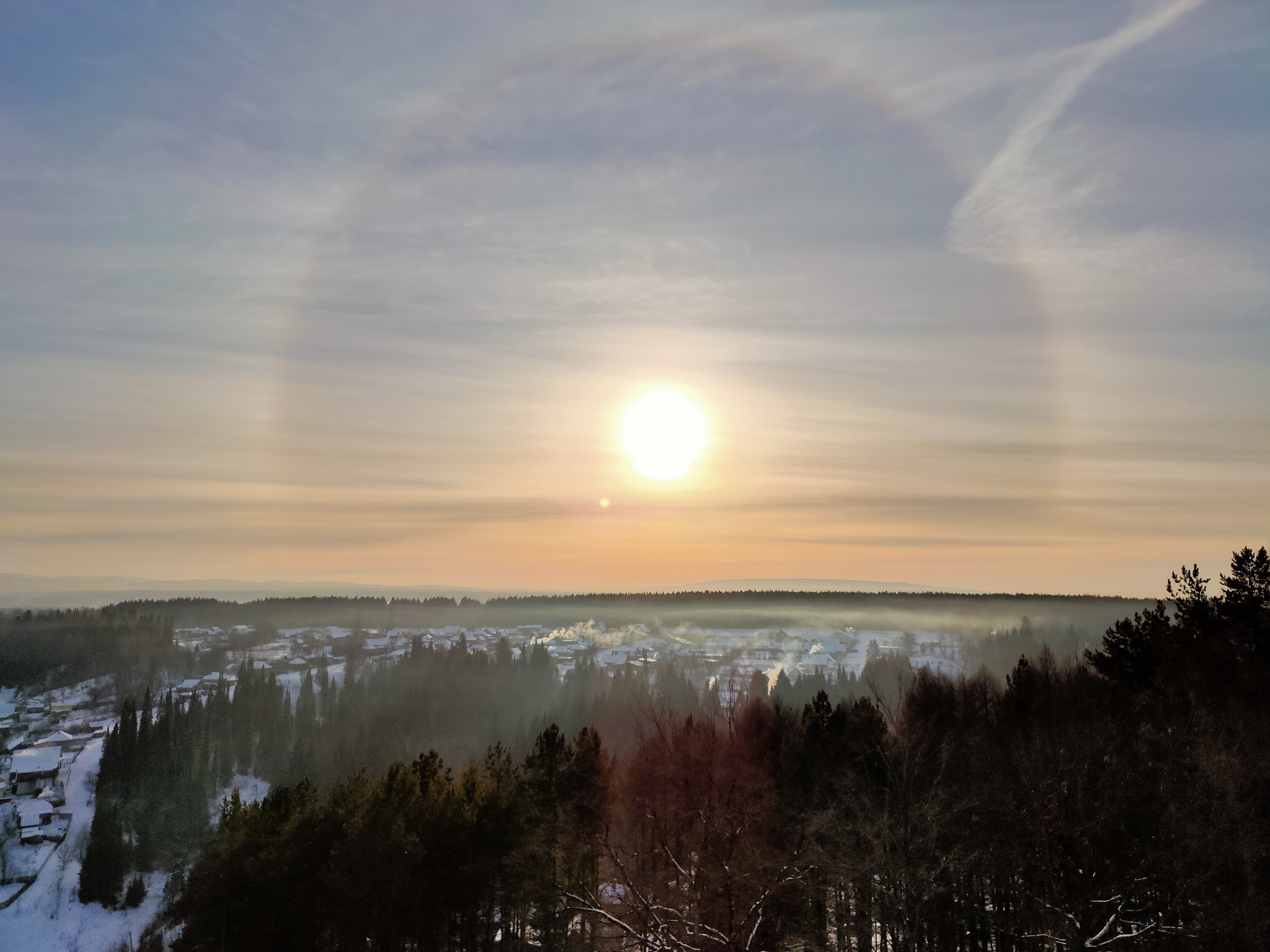 Halo on Mount Lipovaya - Chelyabinsk region, Halo, Asha