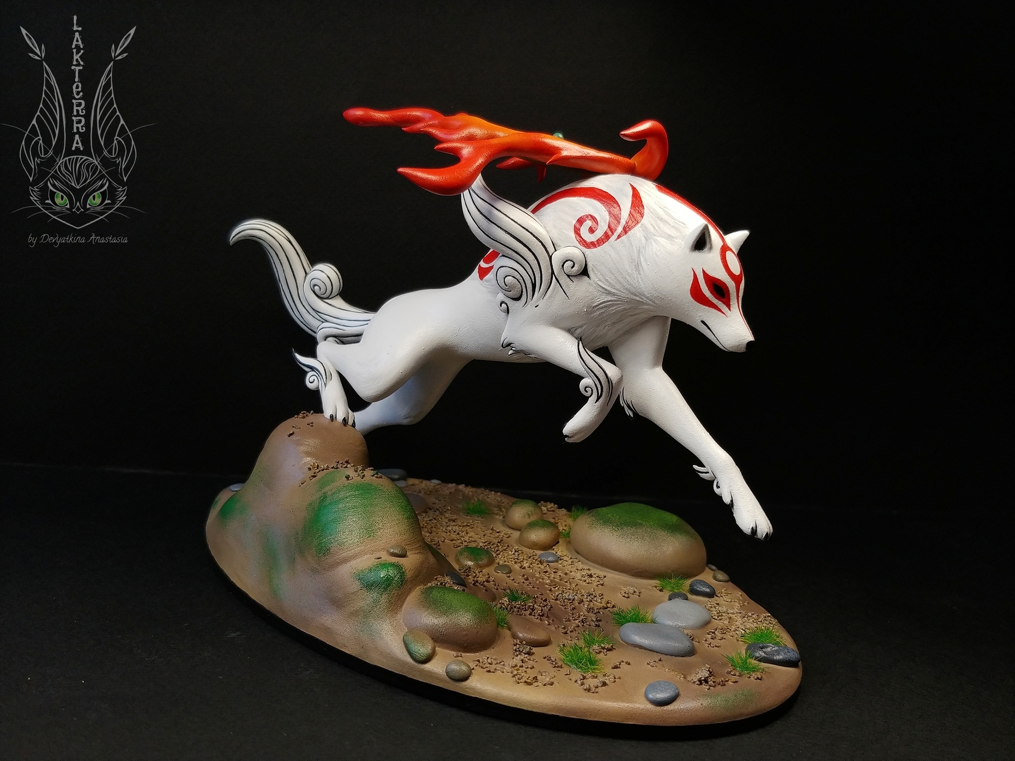 Amaterasu (Okami) - My, Longpost, Needlework without process, With your own hands, Handmade, Okami, Amaterasu, Sculpture