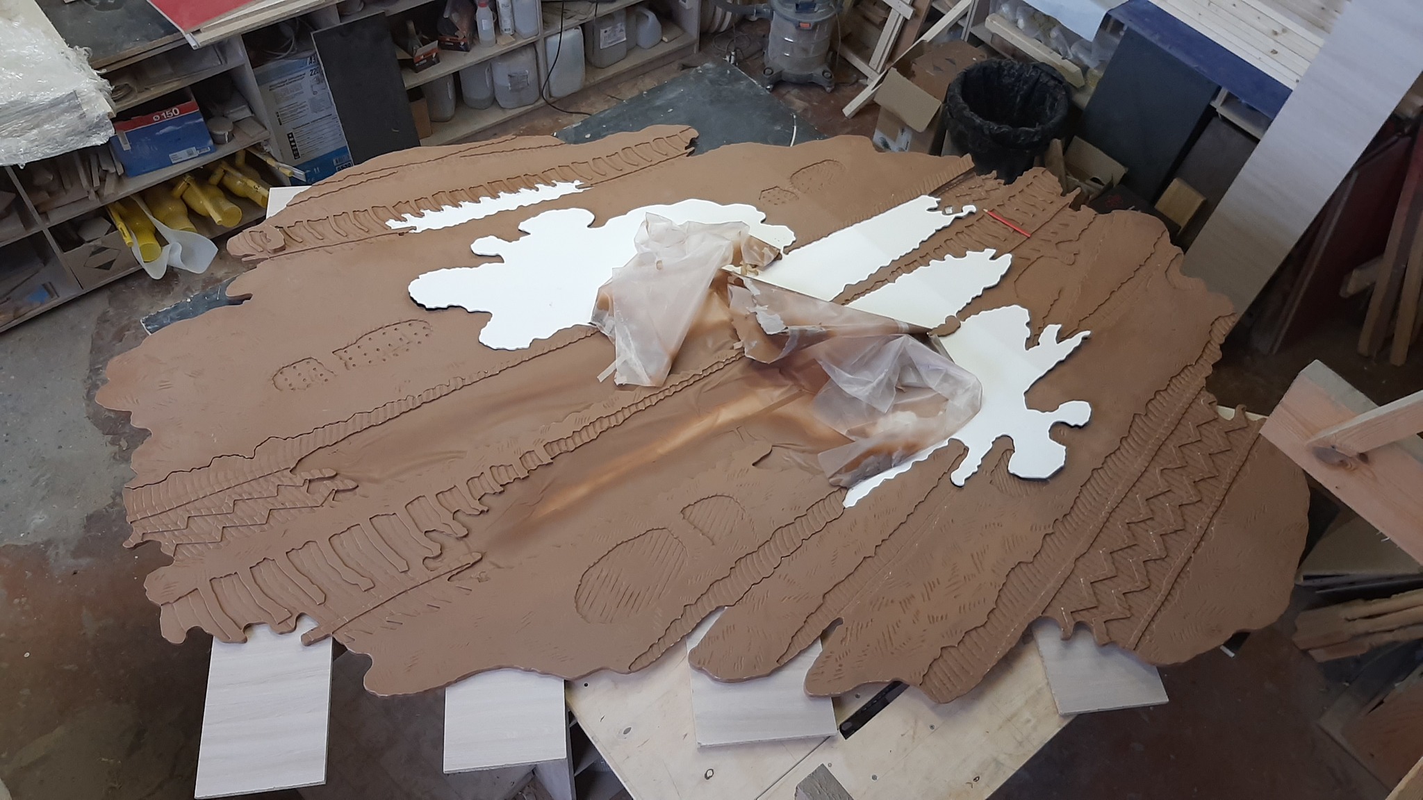 New panel based on Maurits our Escher - My, Panel, Maurits Escher, Puddle, Mdf, Ditch, CNC, Video, Longpost