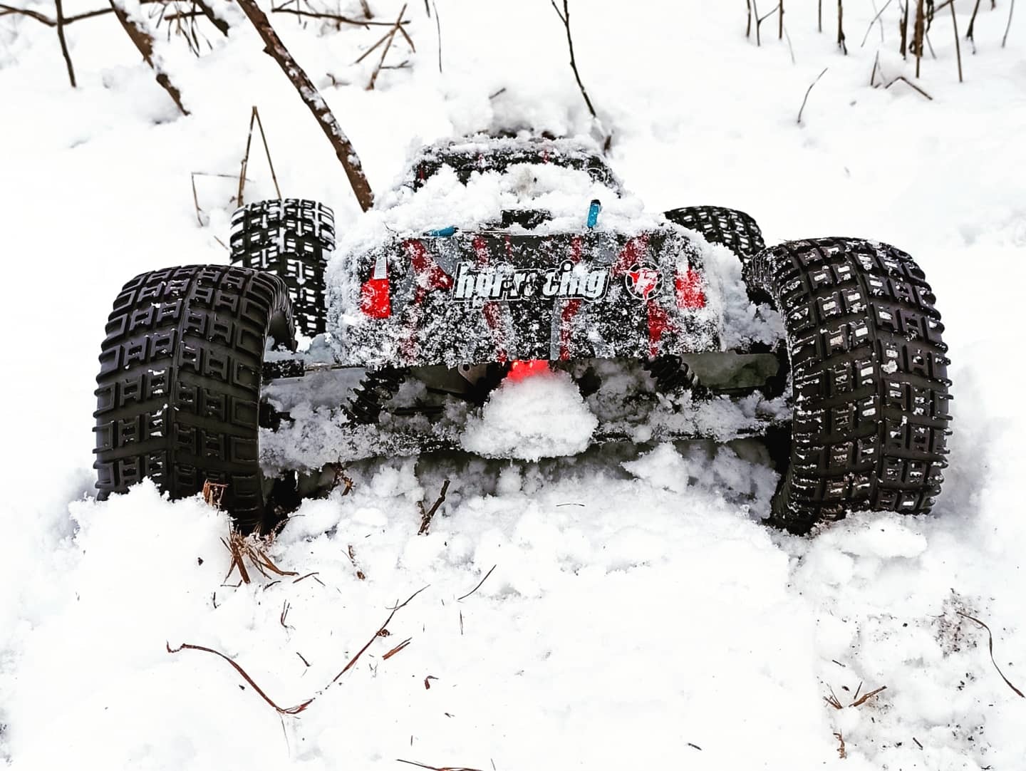 RC Thunder Tiger MT4G3 - My, Hobby, Toys, Winter, Longpost, Snow