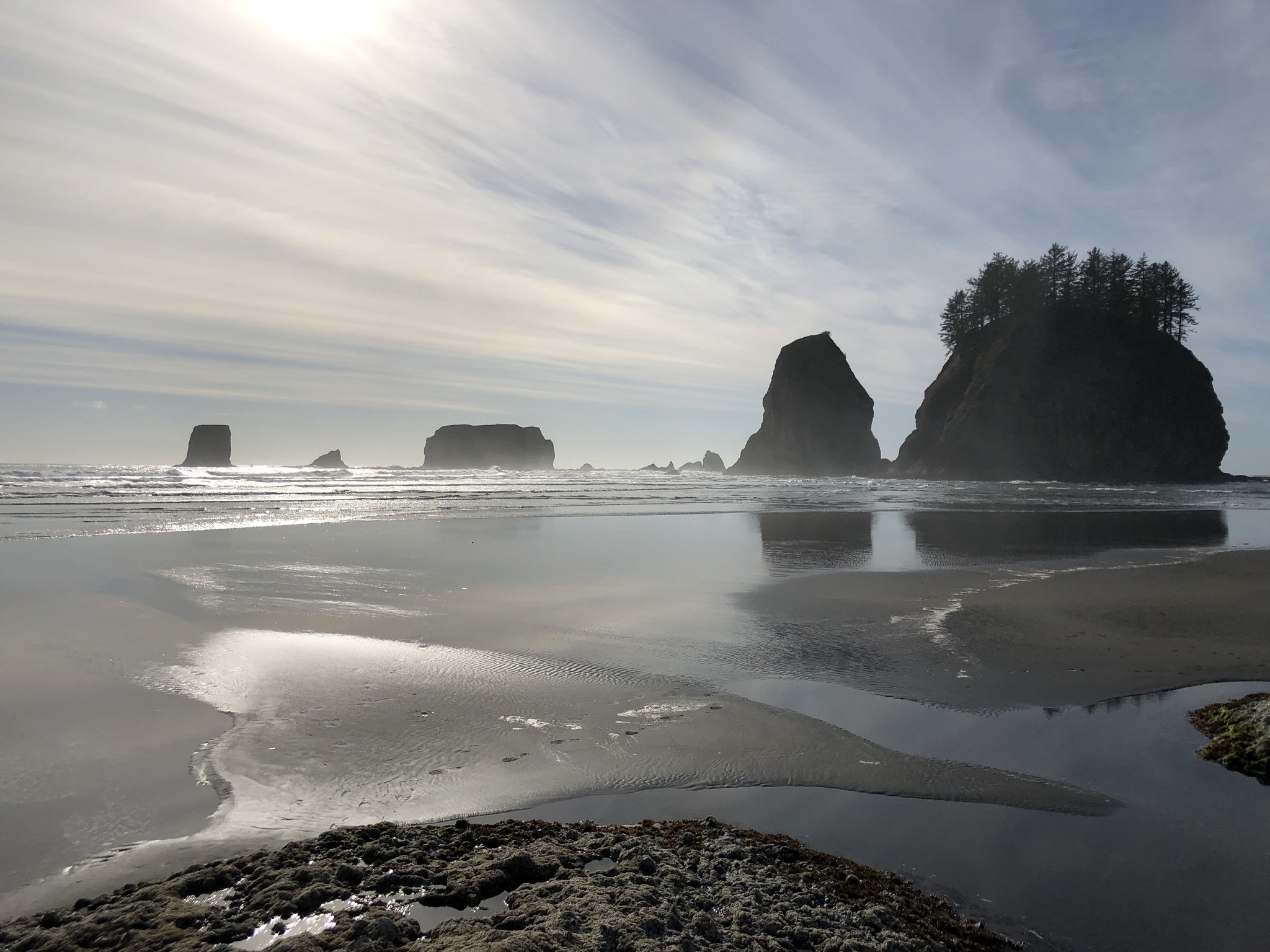 La Push - My, Seattle, USA, Ocean, Beach, Sunset, Longpost, dust, The photo