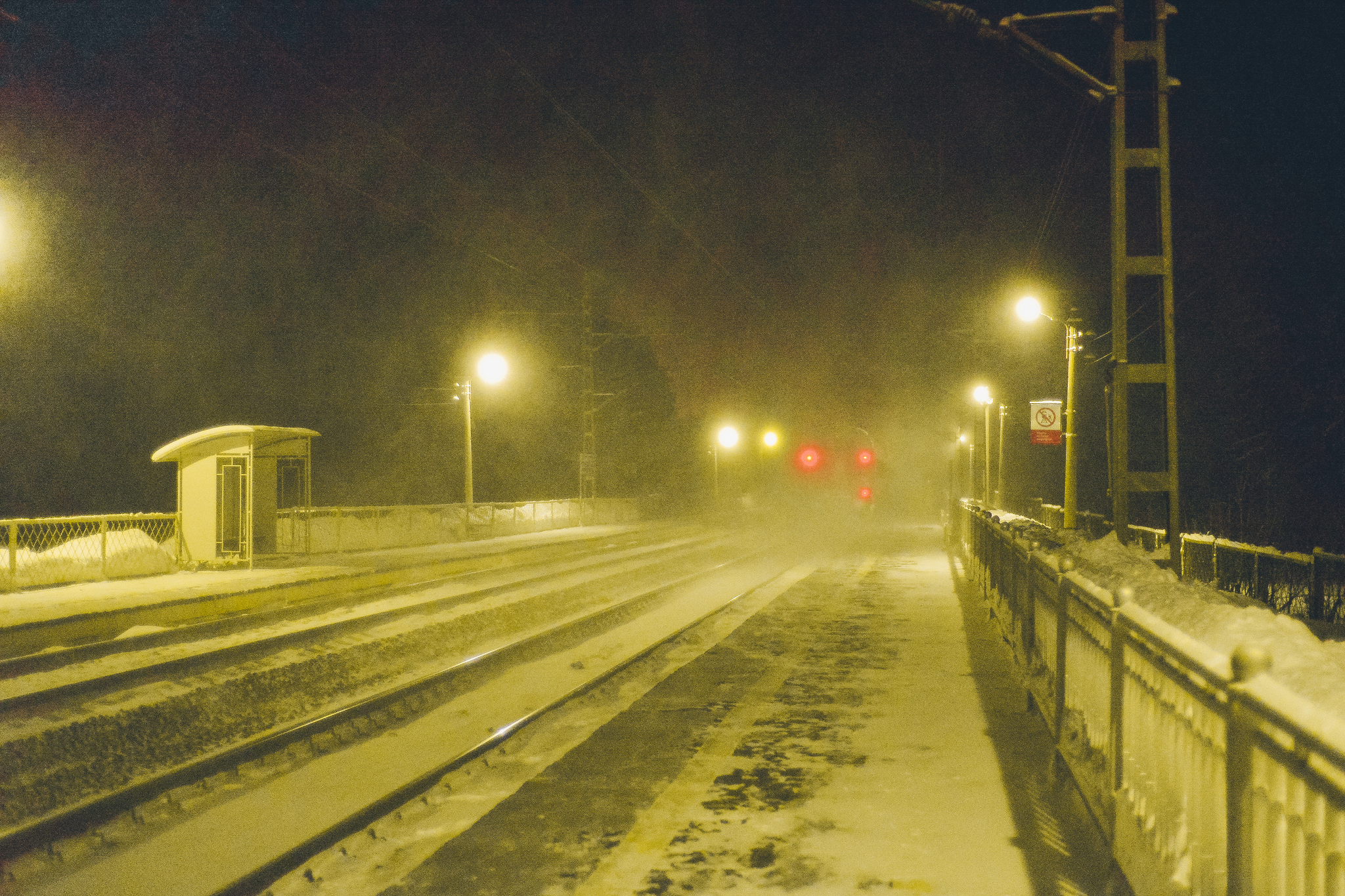 Train - My, Night, The photo, Nikon, A train, Longpost