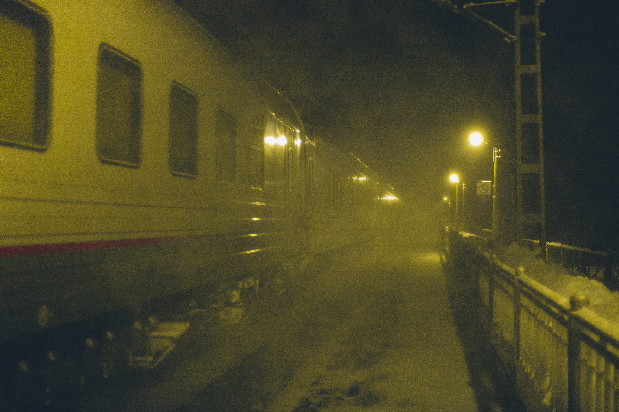 Train - My, Night, The photo, Nikon, A train, Longpost