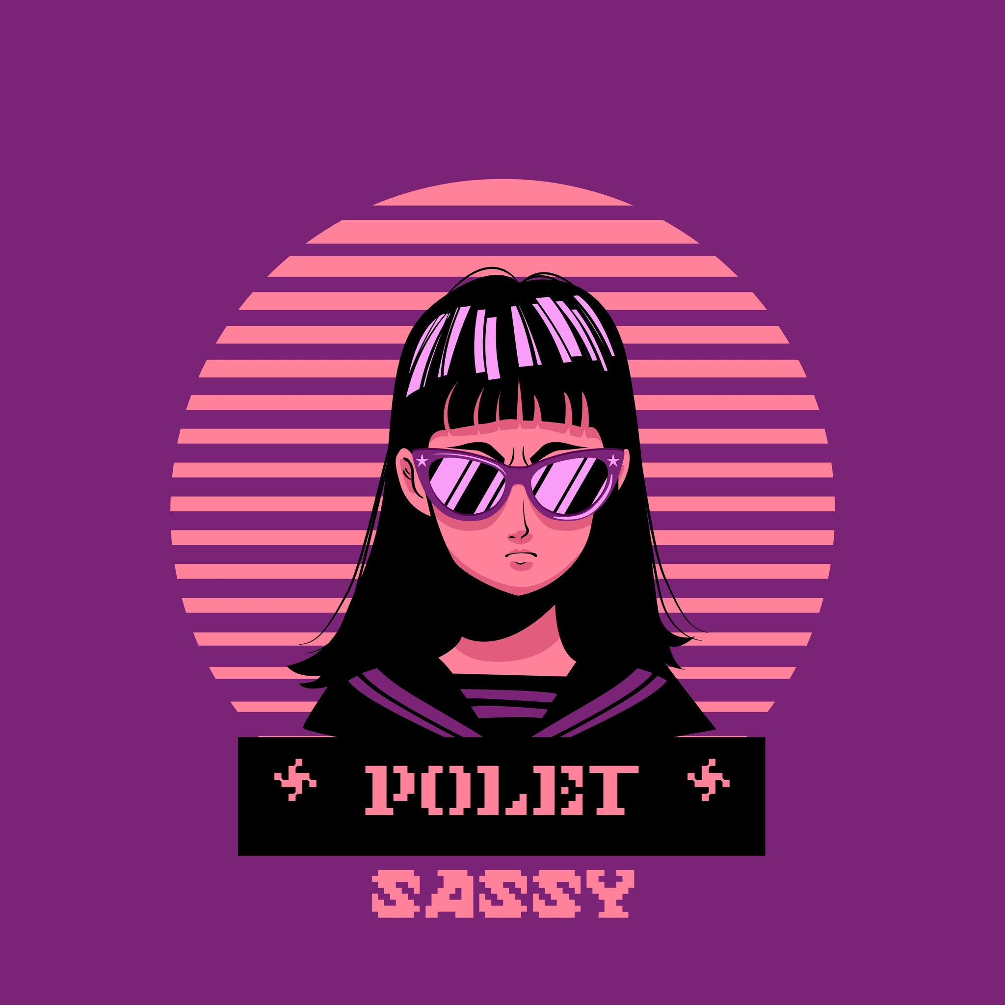 POLET - SASSY - My, Synthwave, Retrowave, 80-е, Pixel Art, Video