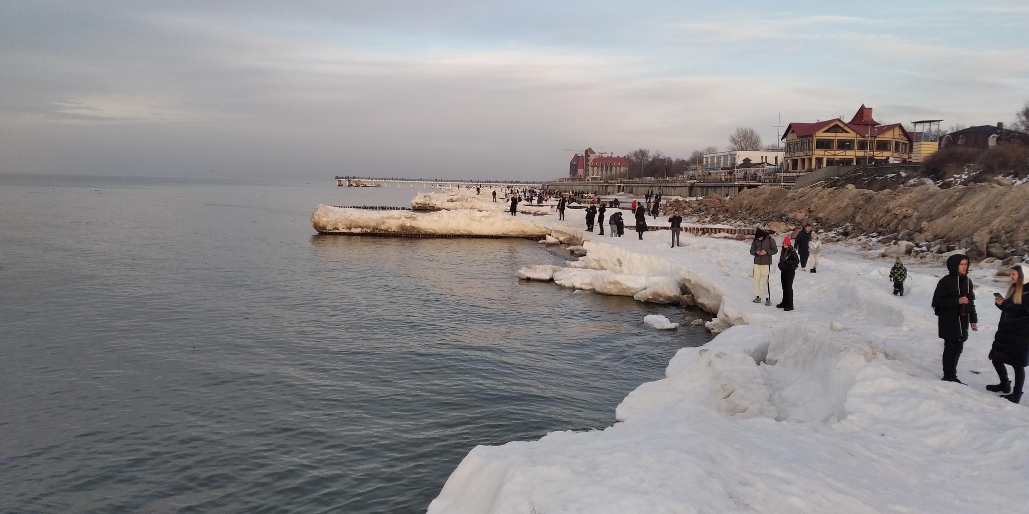 When the ban was announced... - My, Kaliningrad region, Baltic Sea, Ban, The ice is melting, Longpost