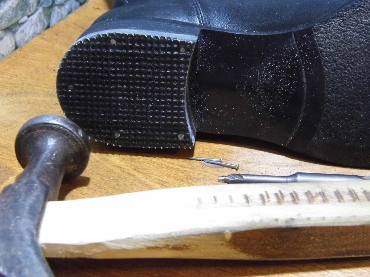 Polyurethane heel or rubber? - My, Shoe repair, Shoes, Longpost, Heels