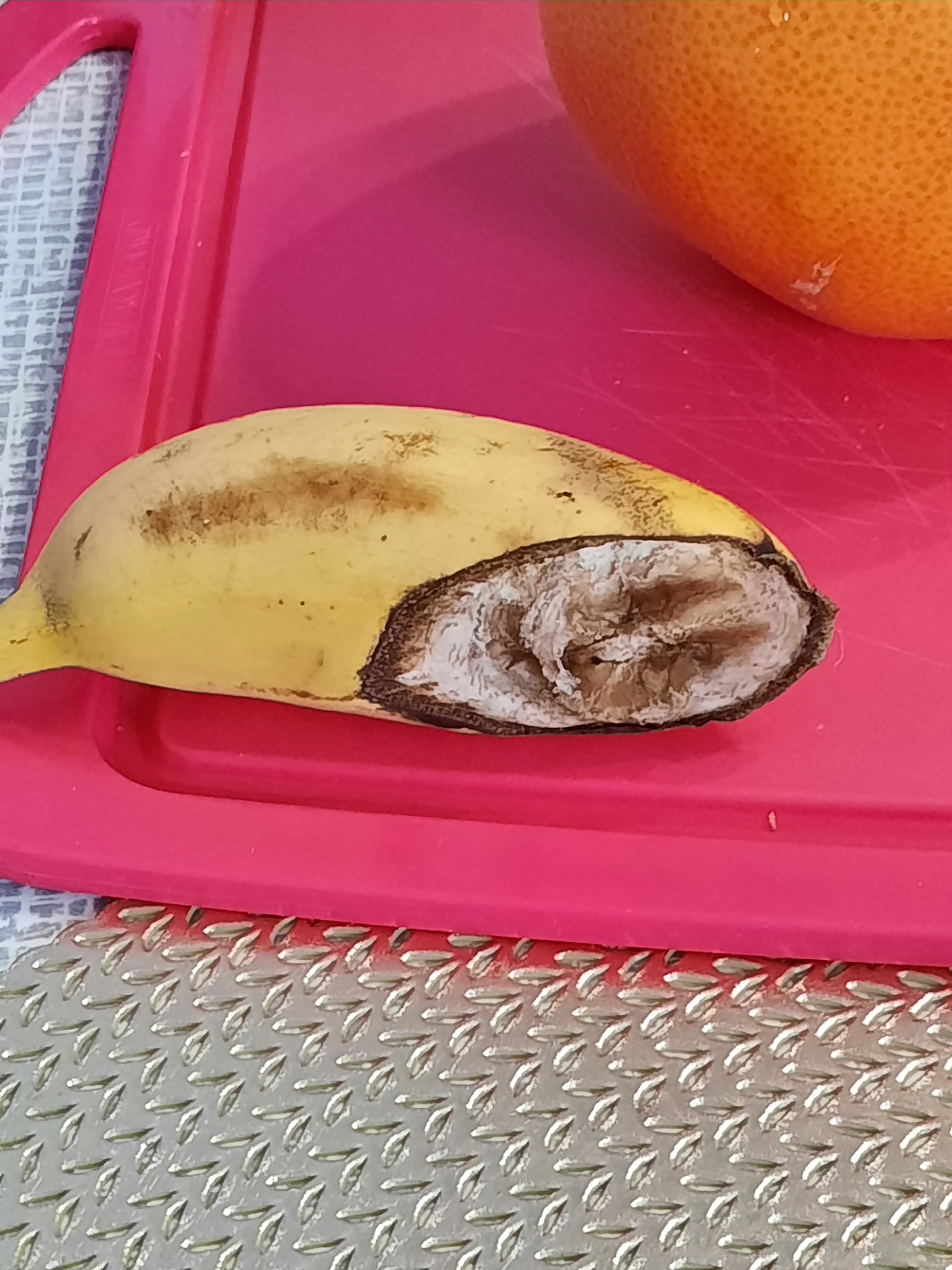 Very scary banana - My, Humor, Banana, Horror, Proper nutrition, Longpost