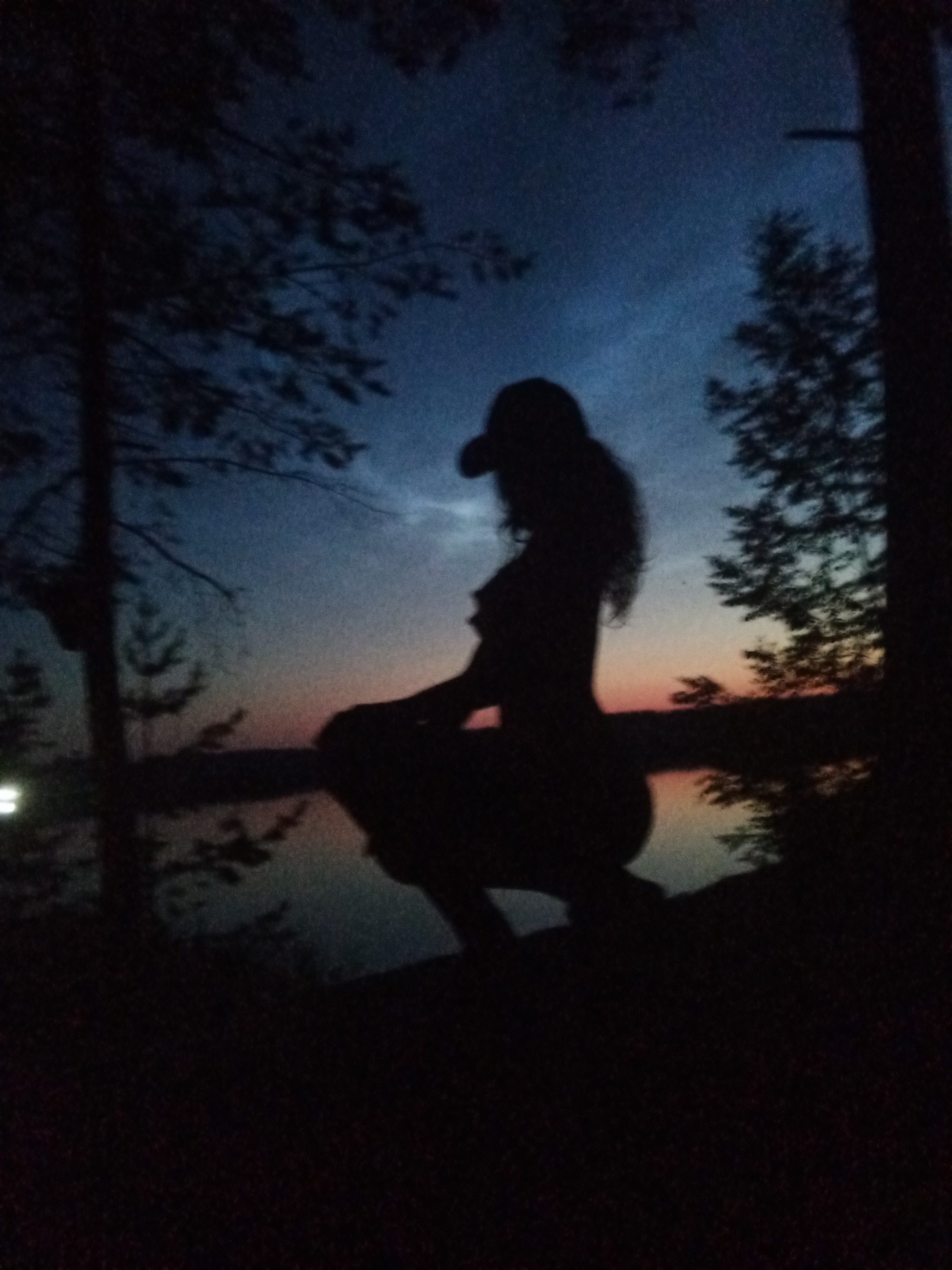 Summer glow at sunrise - NSFW, My, Copyright, Girls, Beautiful girl, Homemade, Nature, Naked, Sunset, Summer, The photo, No filters, Natural beauty, Longpost, Silhouette