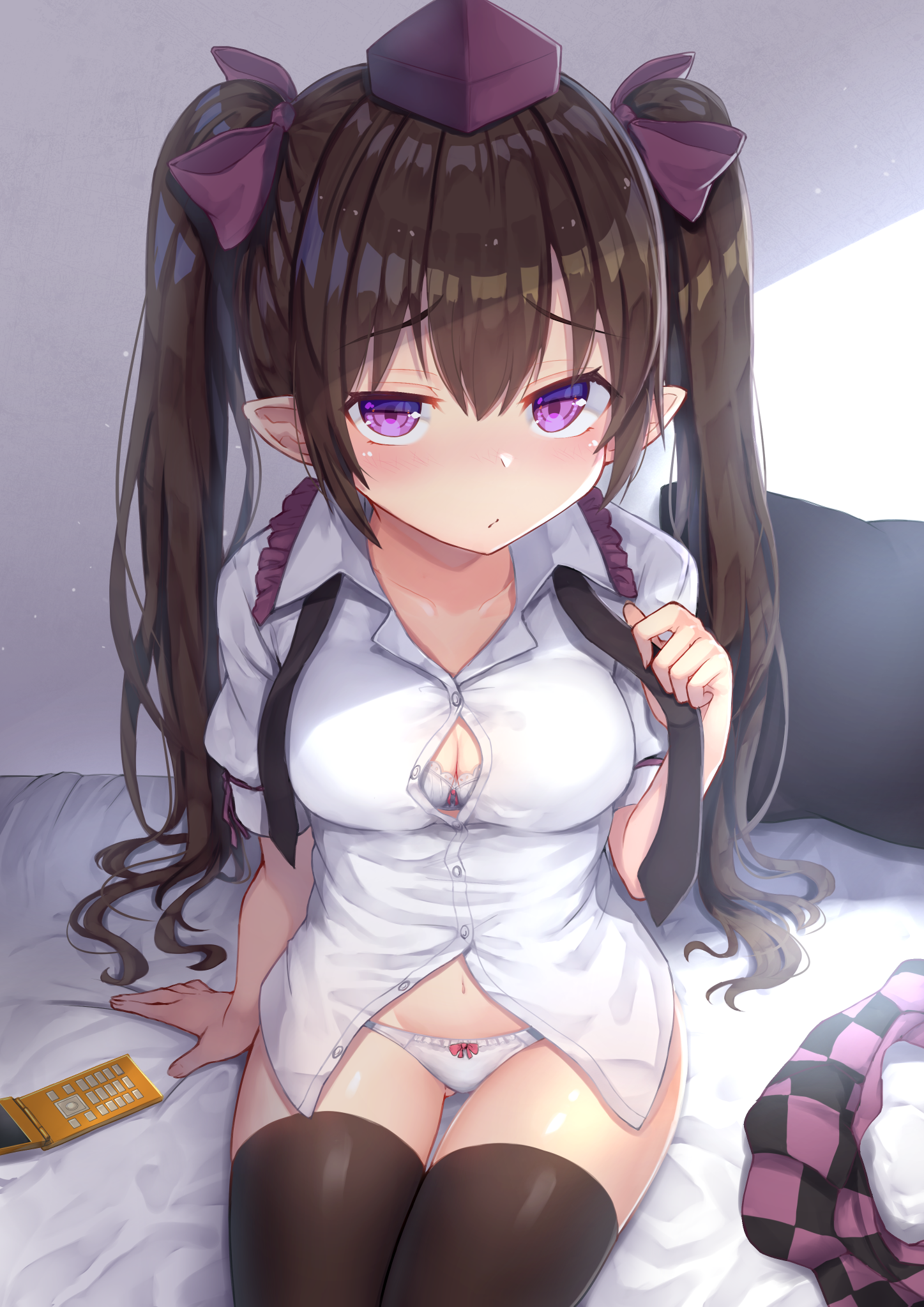 Himekaidou Hatate - NSFW, Touhou, Himekaidou hatate, Anime art, Anime, Wowoguni