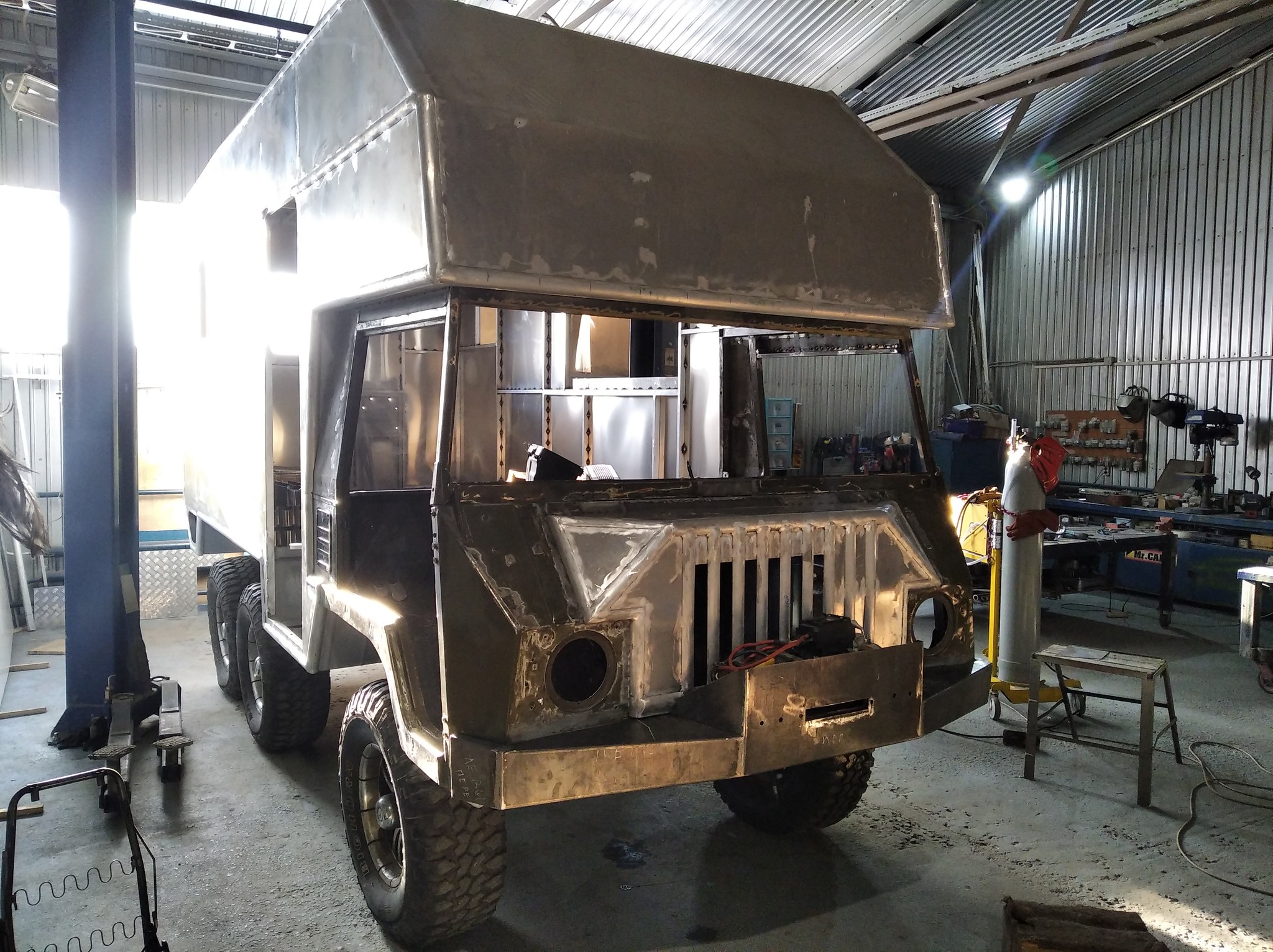 Pinzgauer 712 construction of a motorhome 6x6 part 7 - My, Surgut, House on wheels, Longpost, With your own hands