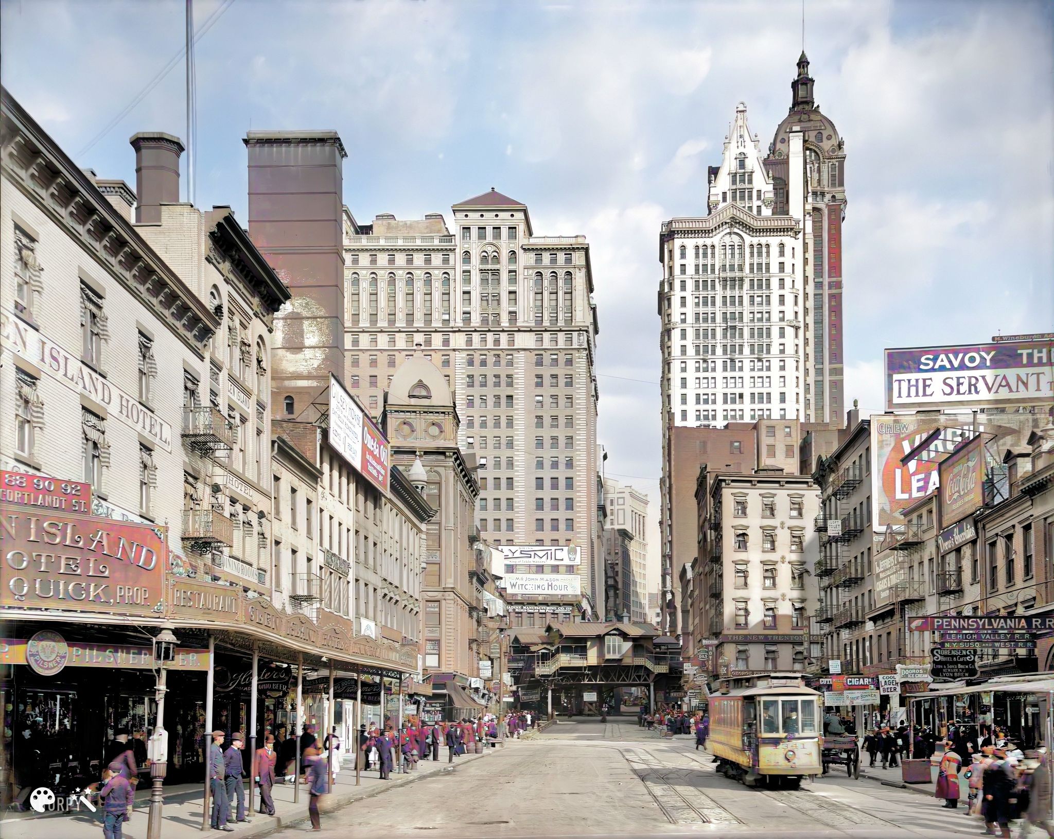 New York 1900-1910 in color thanks to machine learning - New York, Нейронные сети, The photo, 20th century, Old photo, Longpost, Deep nostalgia neural network