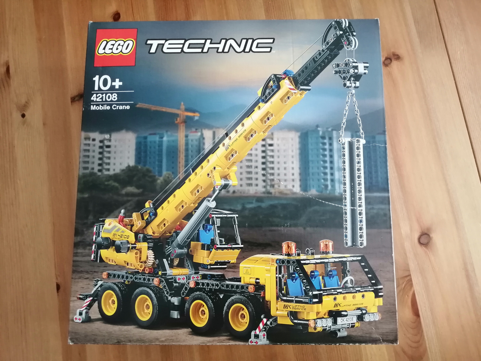 Очередной жёлтый кран от лего - Моё, LEGO, LEGO technic, Конструктор, Кран, Видео, Длиннопост