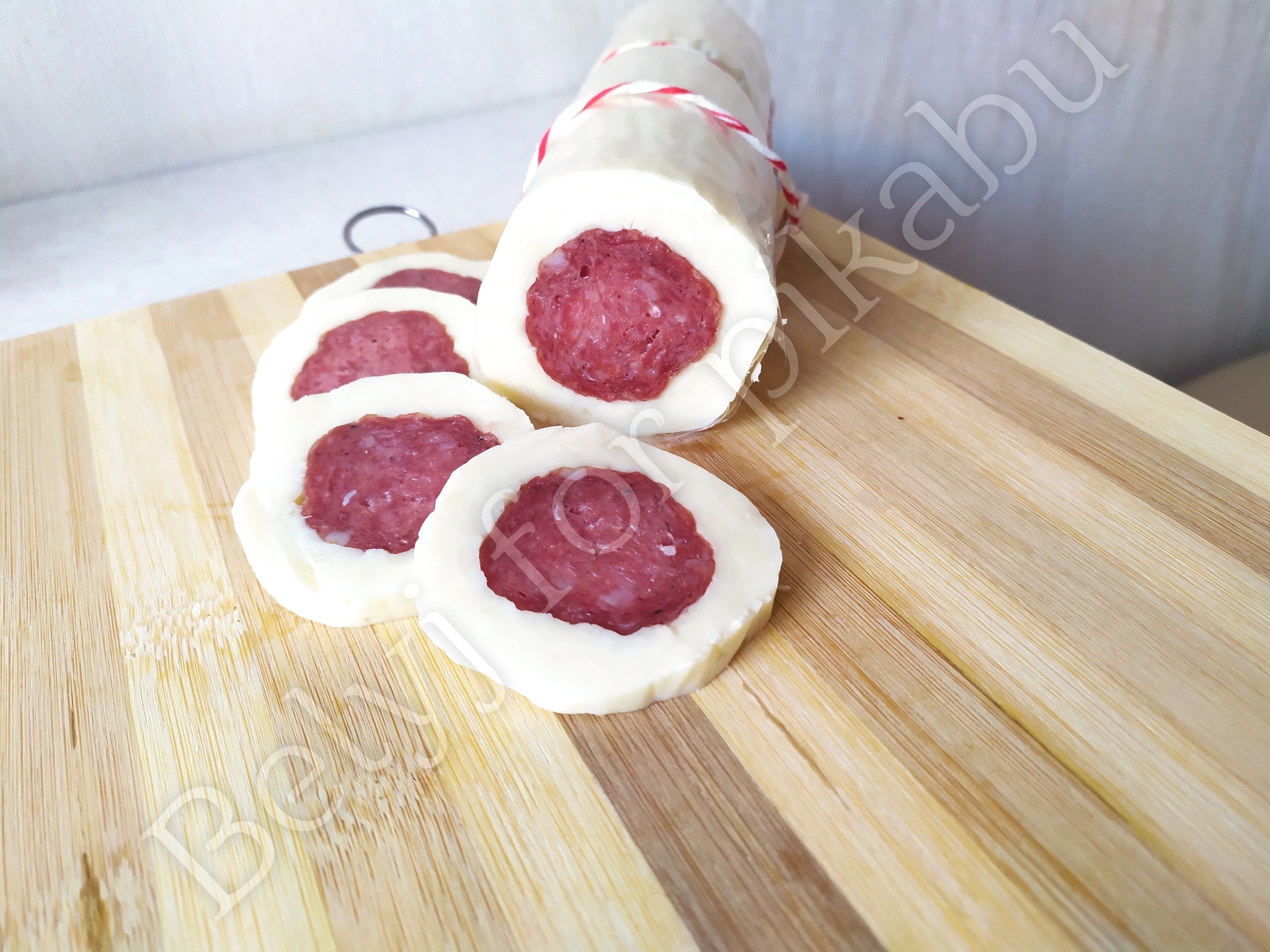 Caciosalame or salami in cheese - My, Recipe, Sausage, Homemade sausage, Salami, Cheese, Meat, Longpost, Cooking