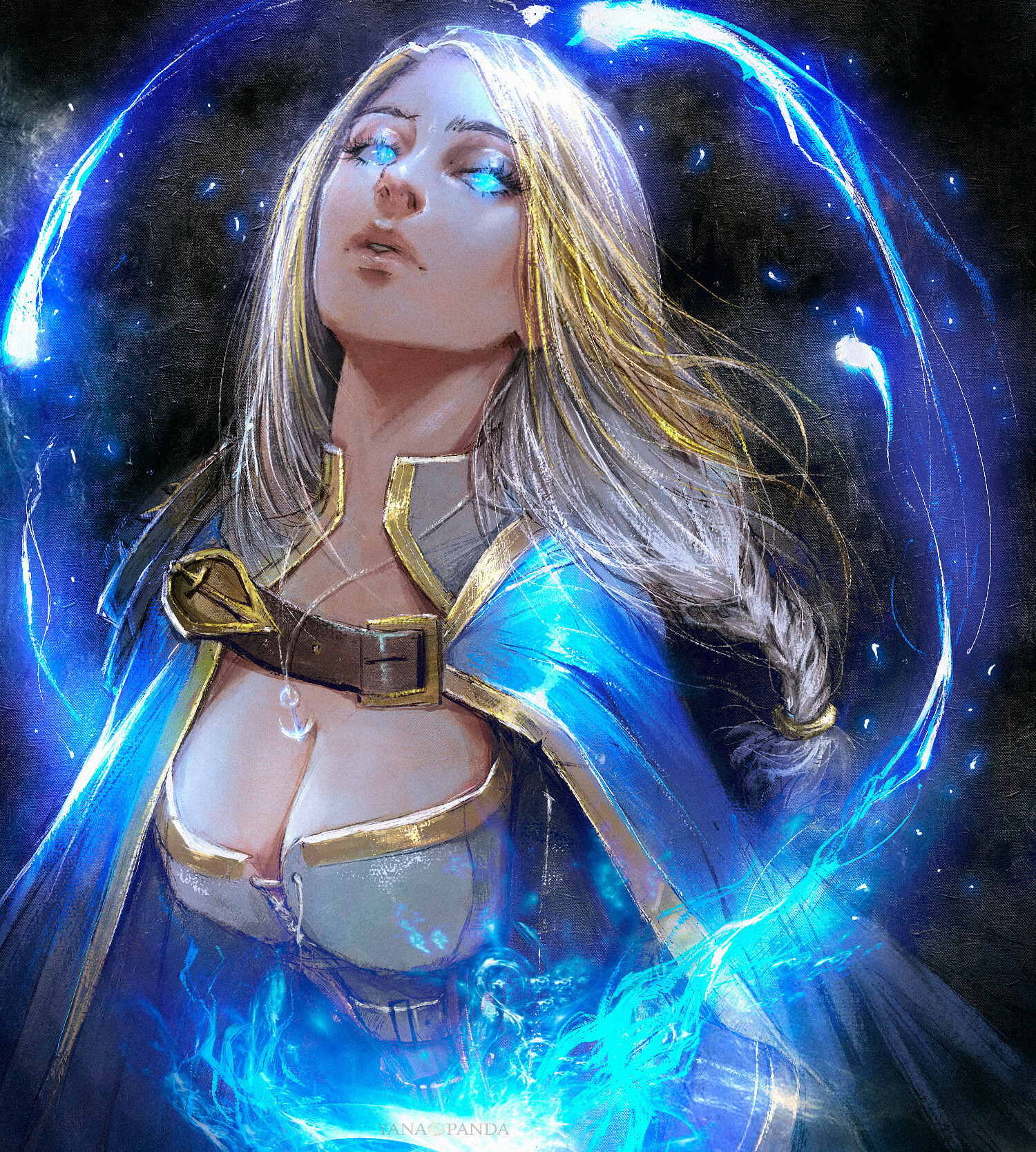 Daughter of the Seas - Drawing, World of warcraft, Warcraft, Jaina Proudmoore, Blizzard, Art