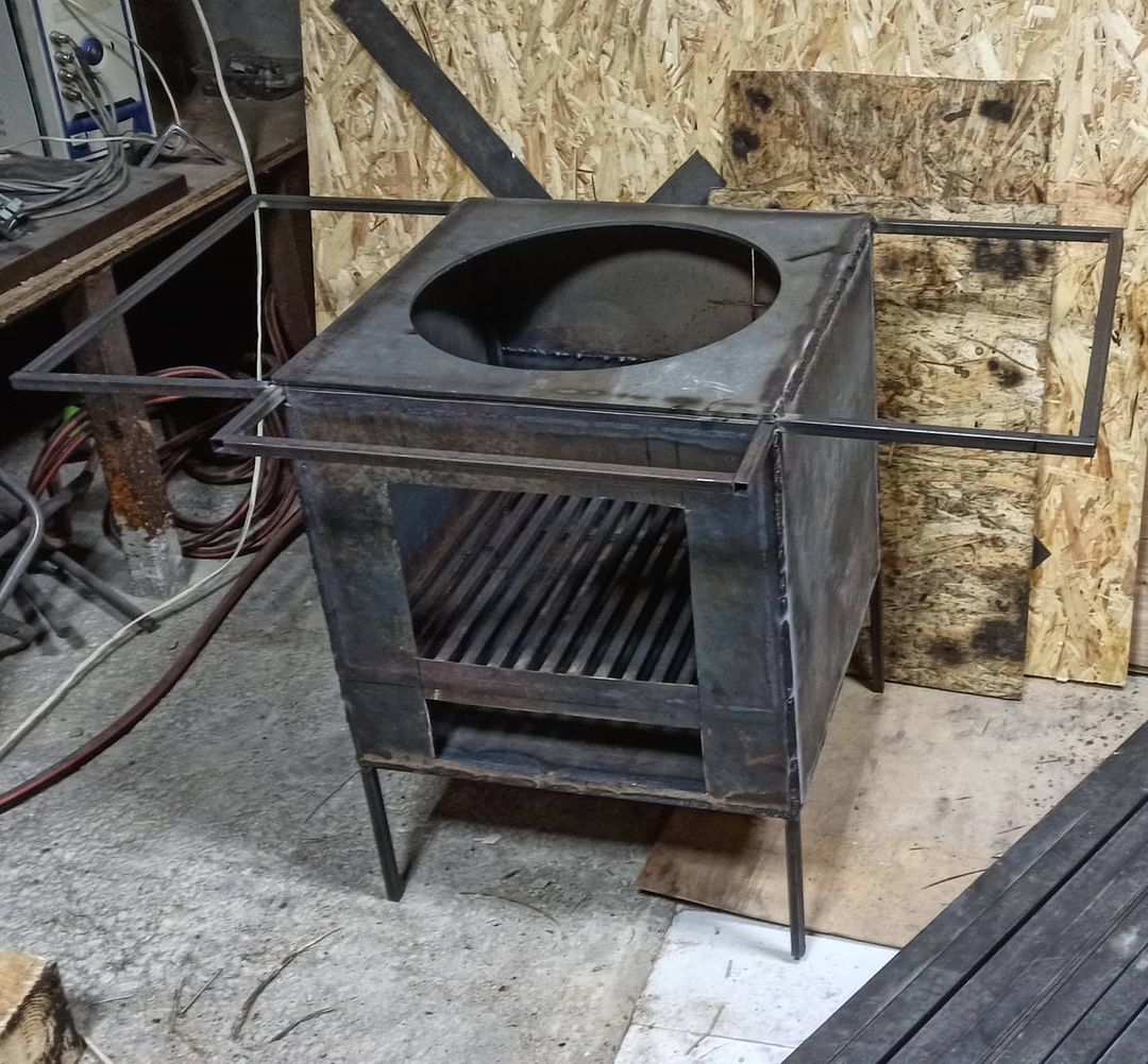 Stove for a cauldron. Did - My, Welding, Stove, Kazan, Longpost