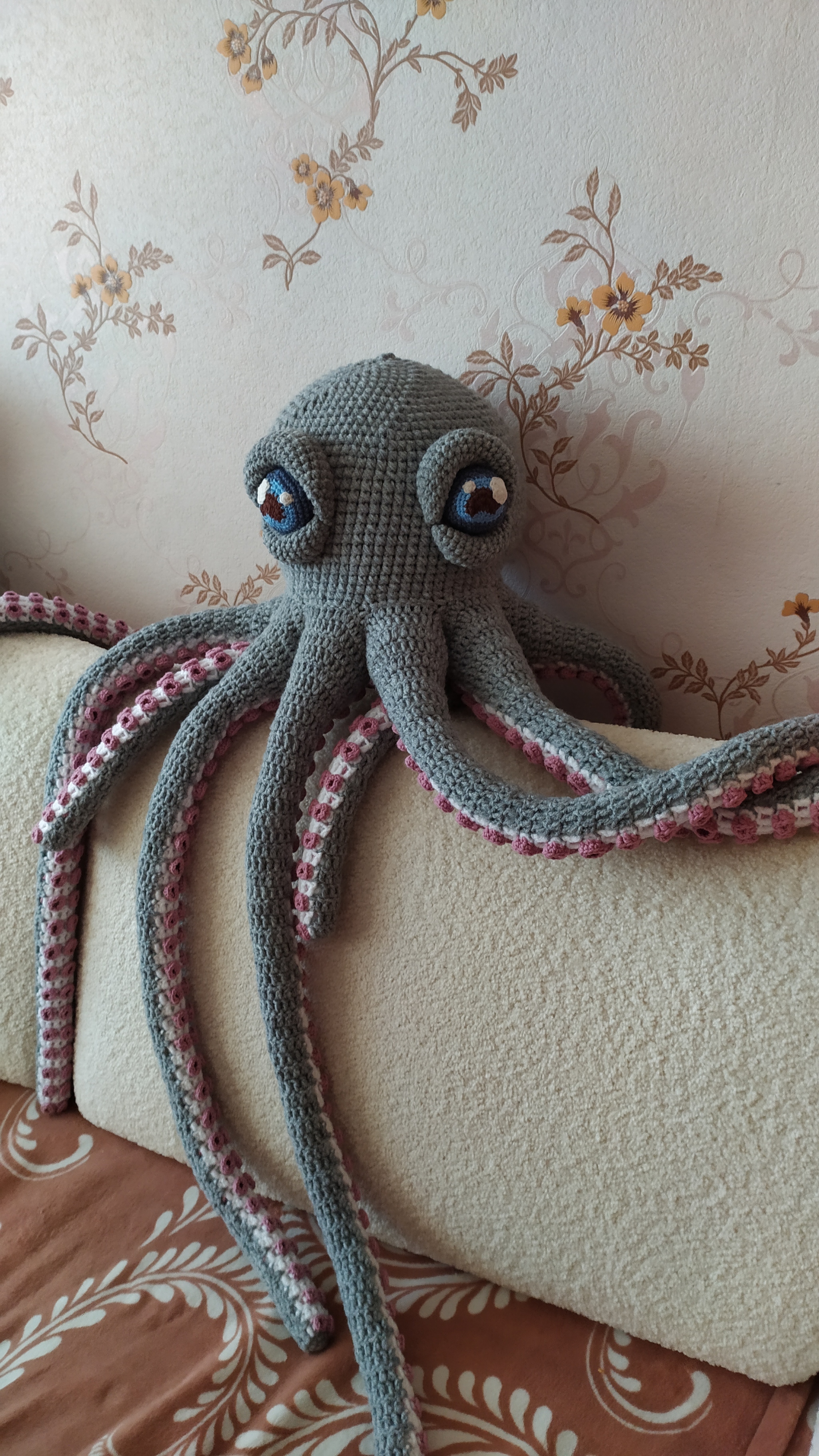 Octopuses - My, Amigurumi, Octopus, Knitted toys, Knitting, Crochet, Longpost, Needlework without process