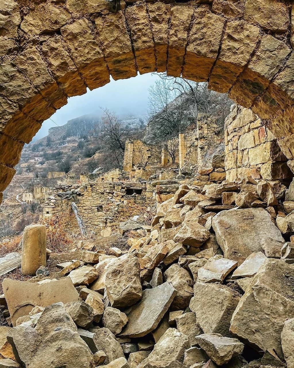 Abandoned village of Gamsutl, Republic of Dagestan - Dagestan, Abandoned, The photo, Longpost