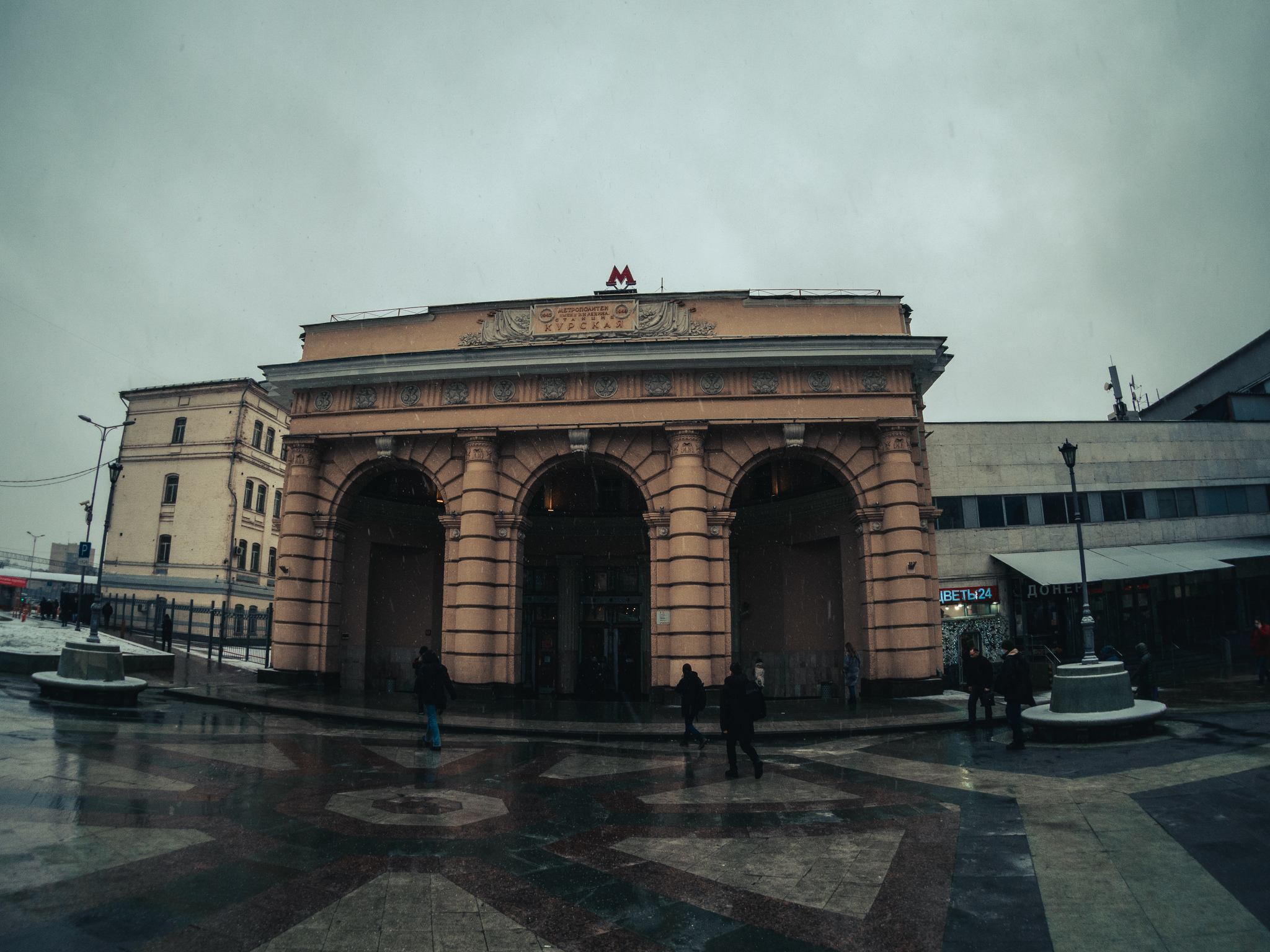 Metro Kurskaya. Shot with Olympus Body Cap Lens 9mm fisheye - My, Moscow, Metro, Architecture, The photo, Longpost, Subway station, Kurskaya Metro Station, Photographer, Olympus OMD em-10 Mark II, Olympus