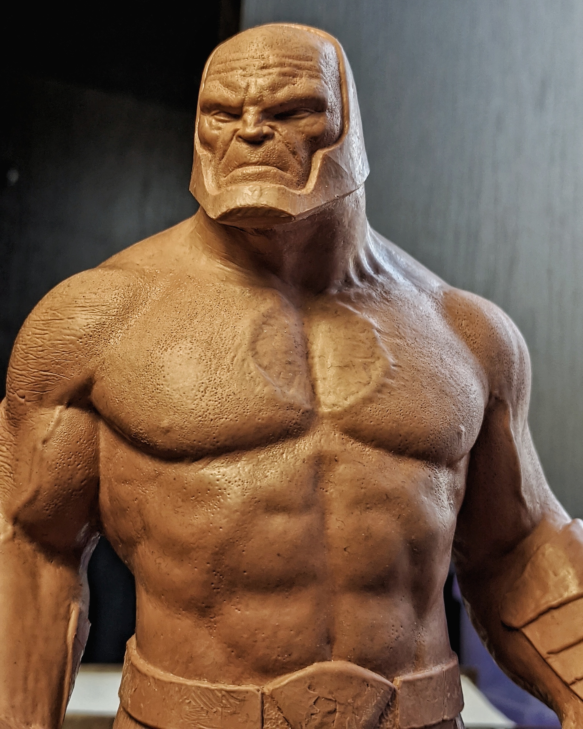 Darkseid for Justice League 2021 made of plasticine (in progress) - My, DarkSide, Justice League DC Comics Universe, Plasticine, Creation, Sculpture, Dc comics, Zach Snyder, Longpost