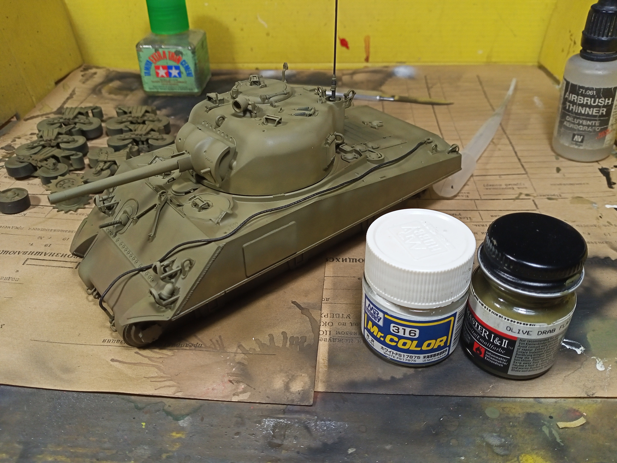 M4A2 Sherman (1/35 Star). Assembly Notes - My, Stand modeling, Prefabricated model, Tanks, Assembly, Airbrushing, Needlework with process, Hobby, Modeling, The Second World War, With your own hands, Technics, Sherman, Longpost