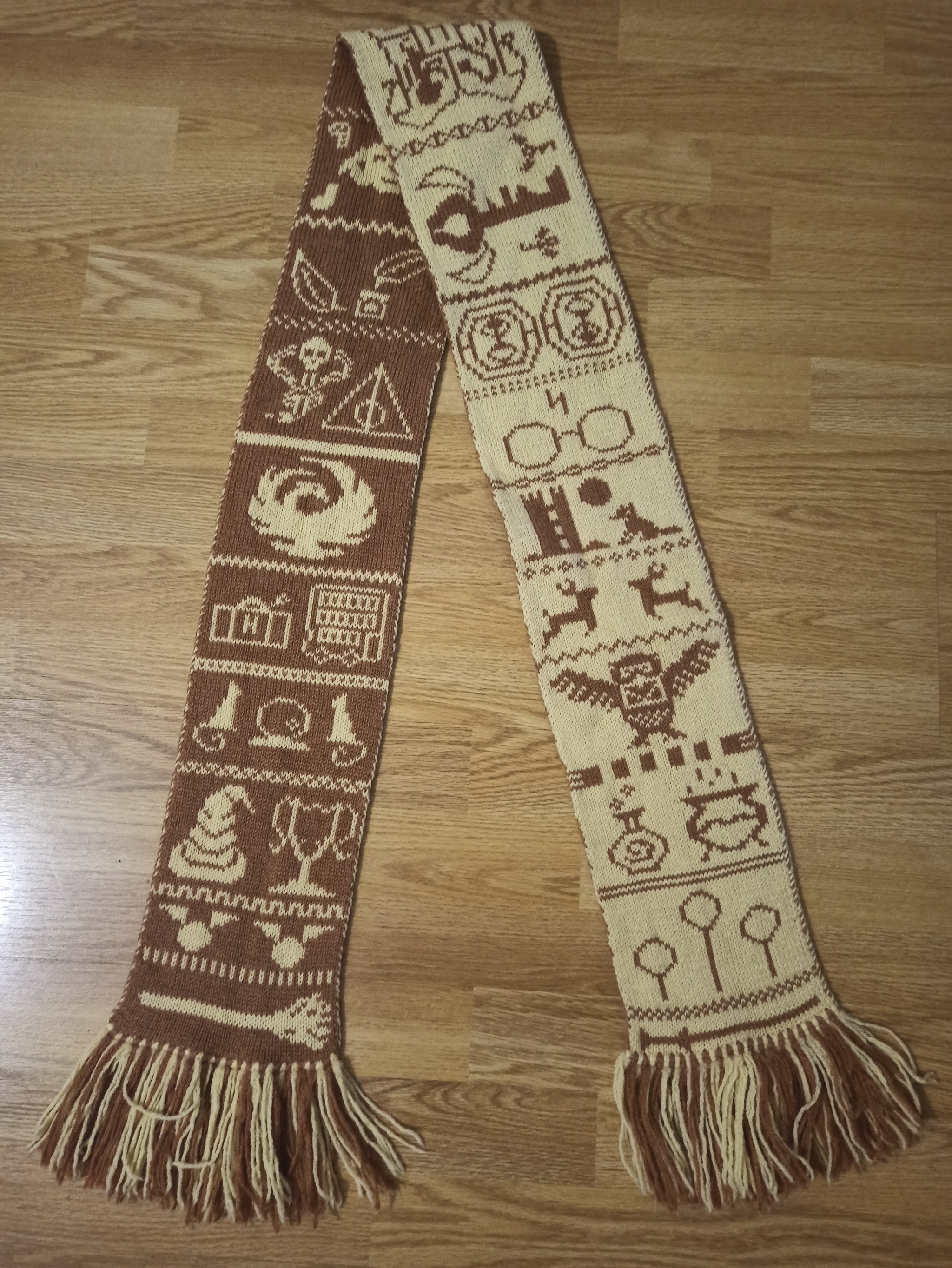 Present - Needlework without process, Presents, Harry Potter, Friend, Longpost, Scarf, Joy, Positive