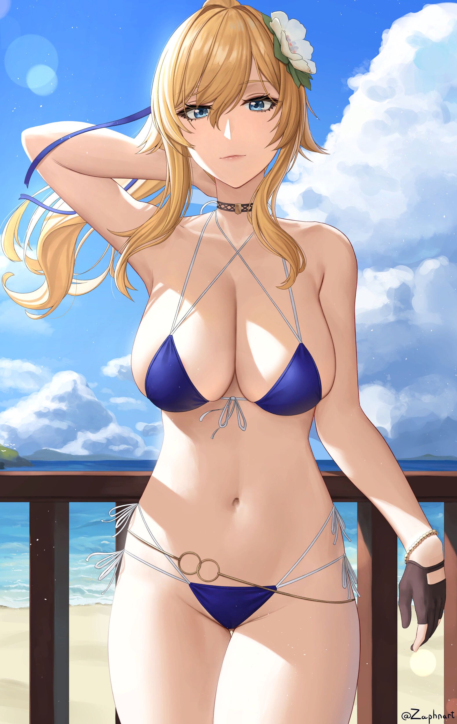 Jean - NSFW, Genshin impact, Jean (Genshin Impact), Anime art, Art, Games, Erotic, Swimsuit